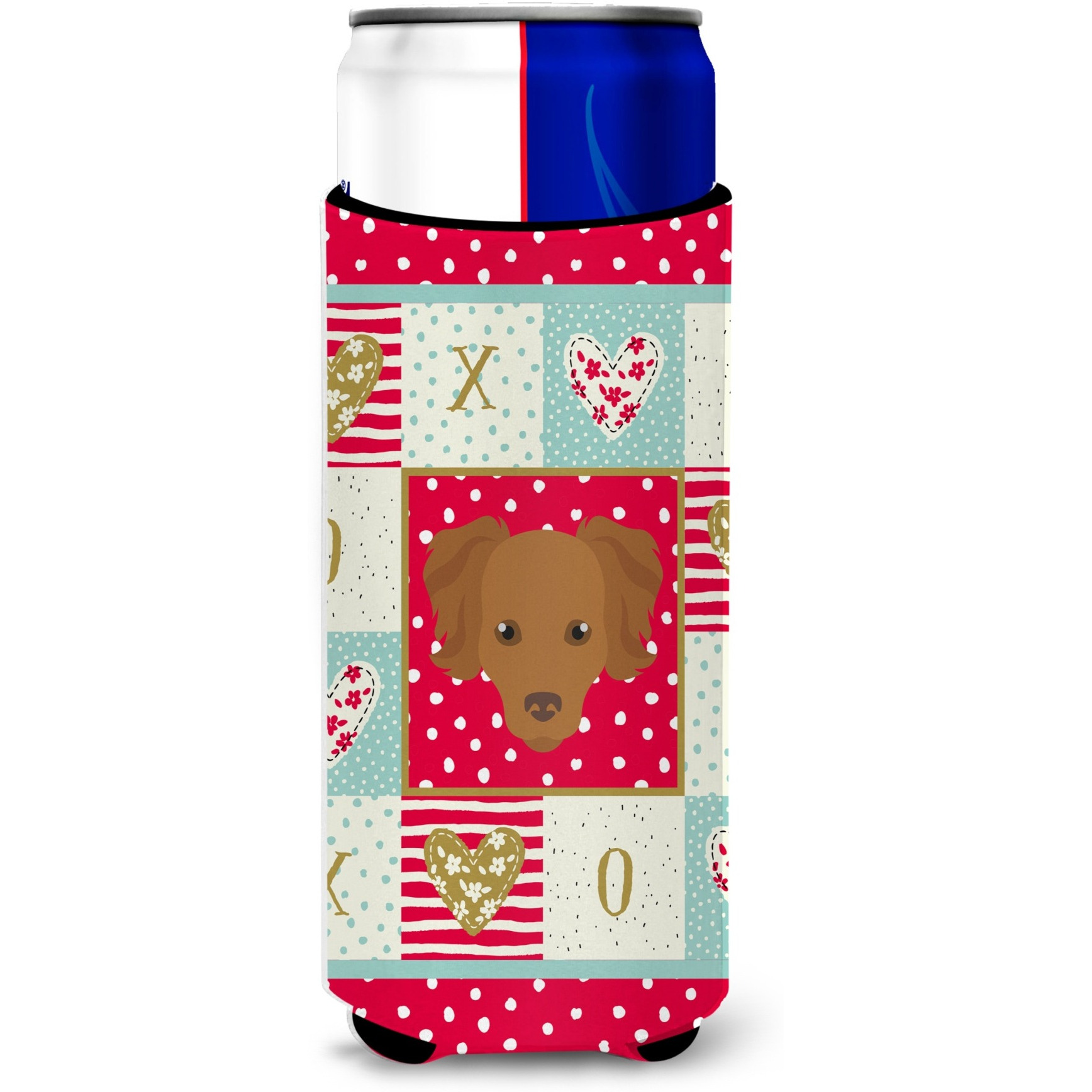 &quotCaroline's Treasures CK5226MUK Persian Chihuahua Michelob Ultra Hugger for slim cans cold-beverage-koozies, Multicolor"