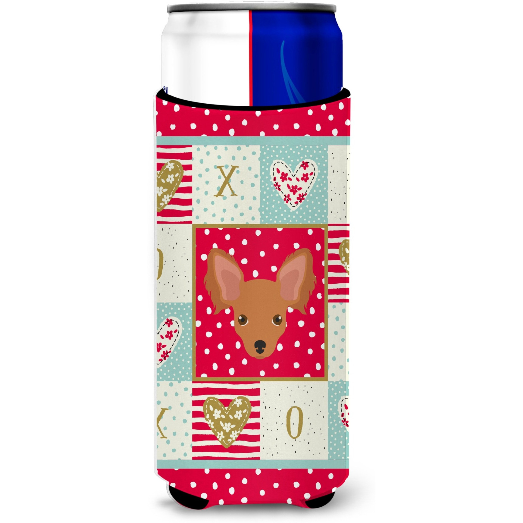 &quotCaroline's Treasures CK5234MUK Russian Tor Terrier Ultra Hugger for slim cans cold-beverage-koozies, Multicolor"