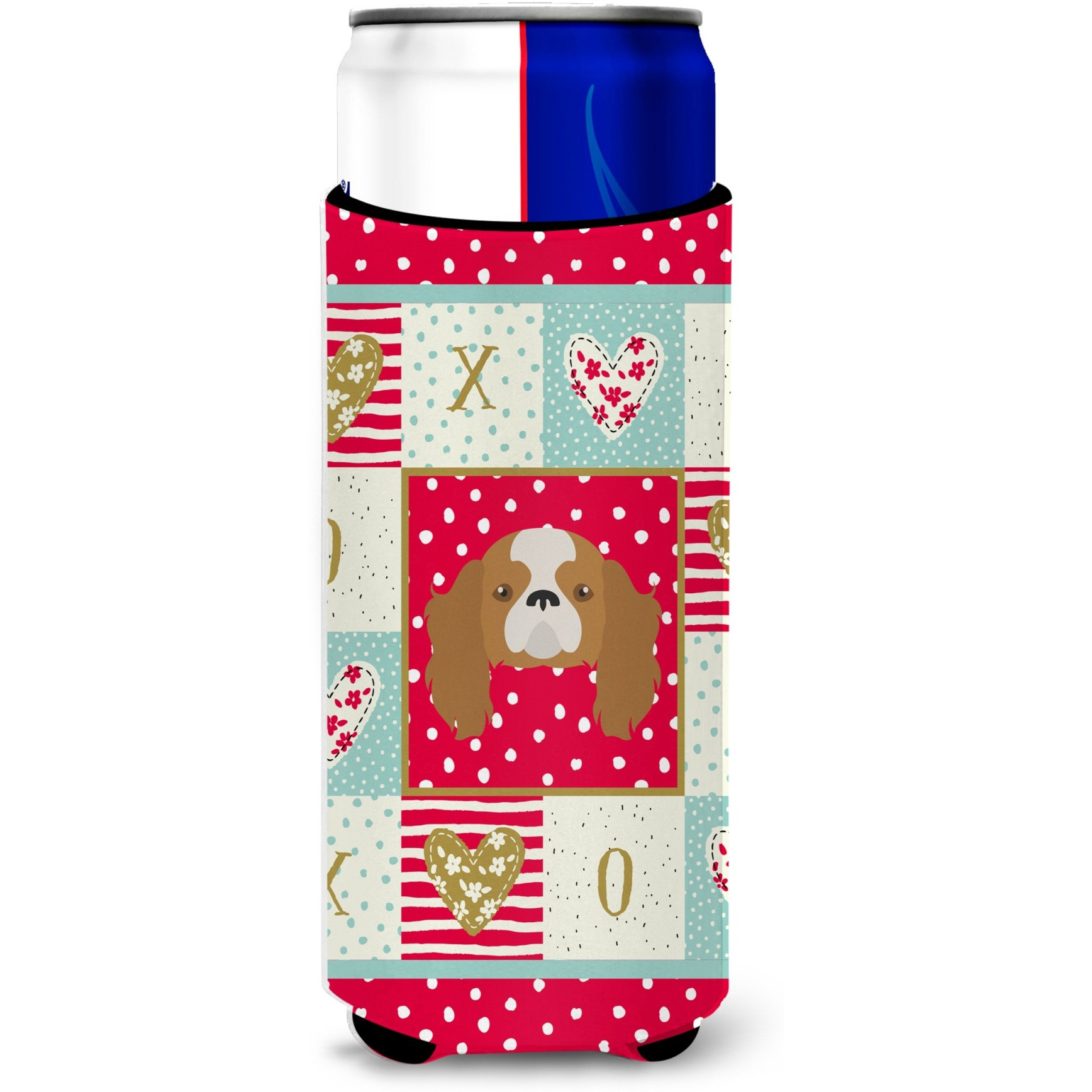 &quotCaroline's Treasures CK5212MUK Blenheim Cavalier Spaniel Ultra Hugger slim cans cold-beverage-koozies, Multicolor"