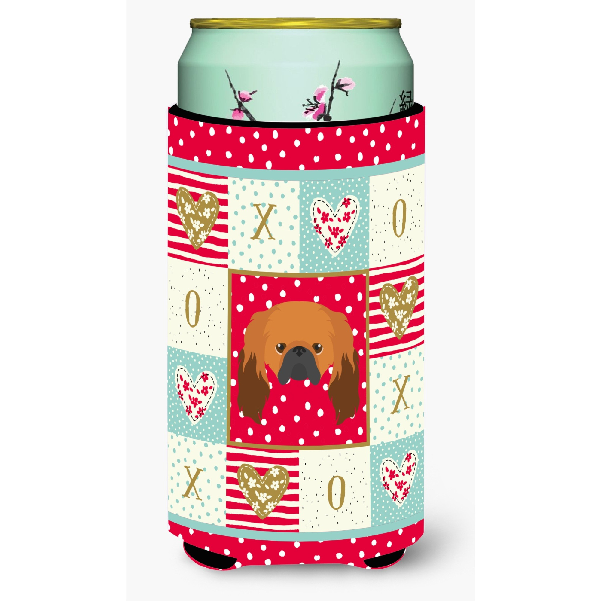 &quotCaroline's Treasures CK5225TBC Pekingese Tall Boy Insulator Hugger cold-beverage-koozies, Multicolor"