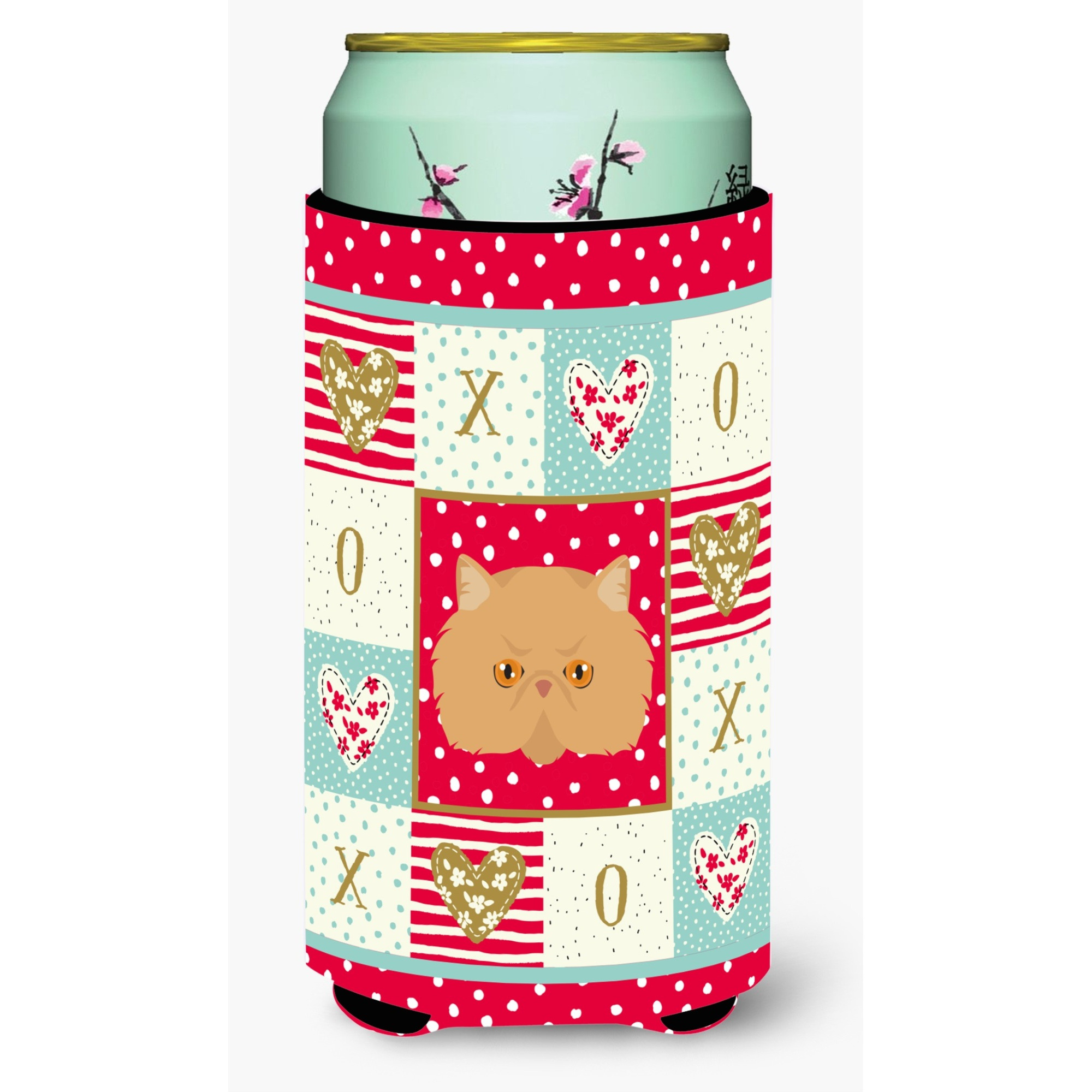 &quotCaroline's Treasures CK5146TBC Persian Modern Cat Tall Boy Insulator Hugger cold-beverage-koozies, Multicolor"