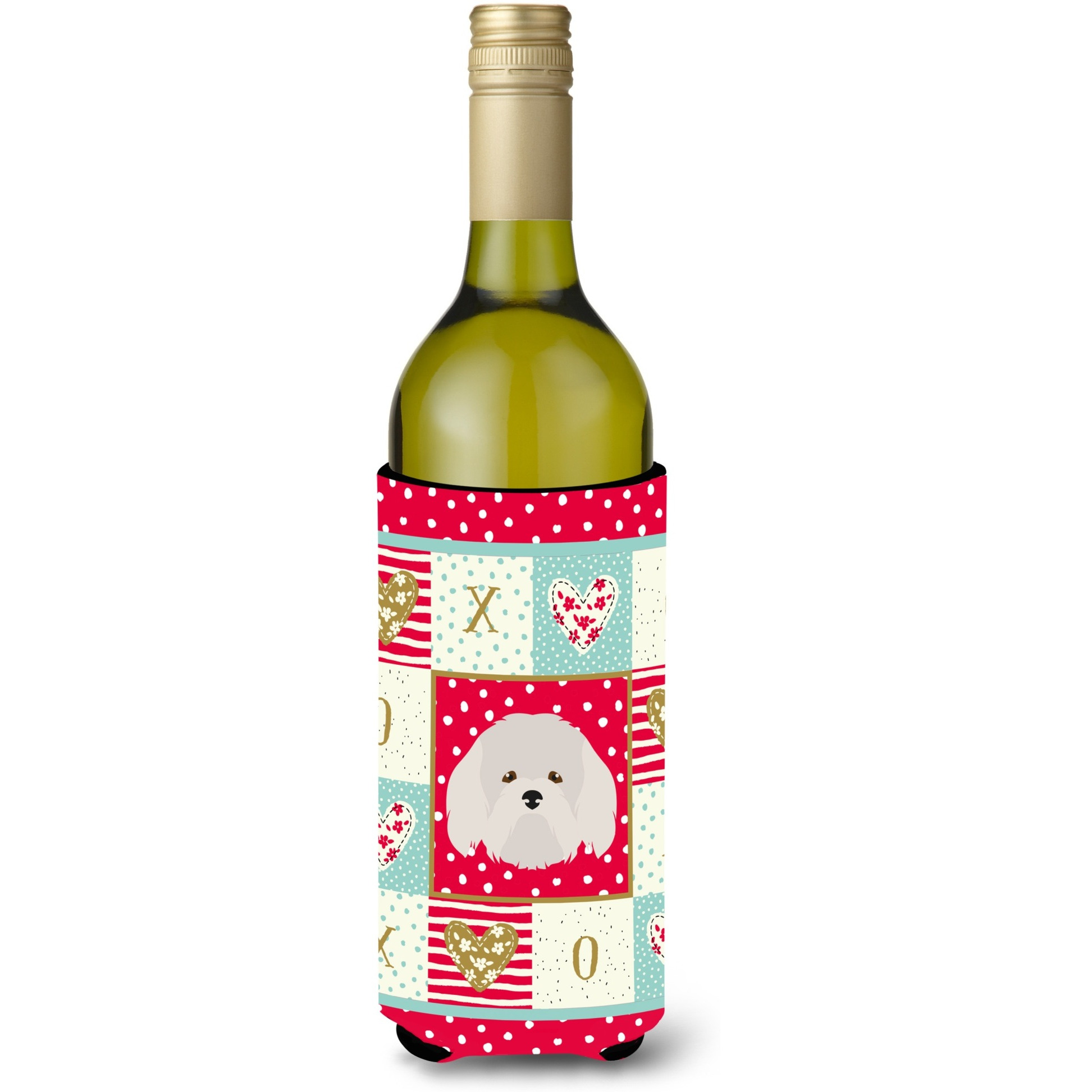 &quotCaroline's Treasures CK5192LITERK Coton de Tulear Wine Bottle Hugger cold-beverage-koozies, 750 ml, Multicolor"