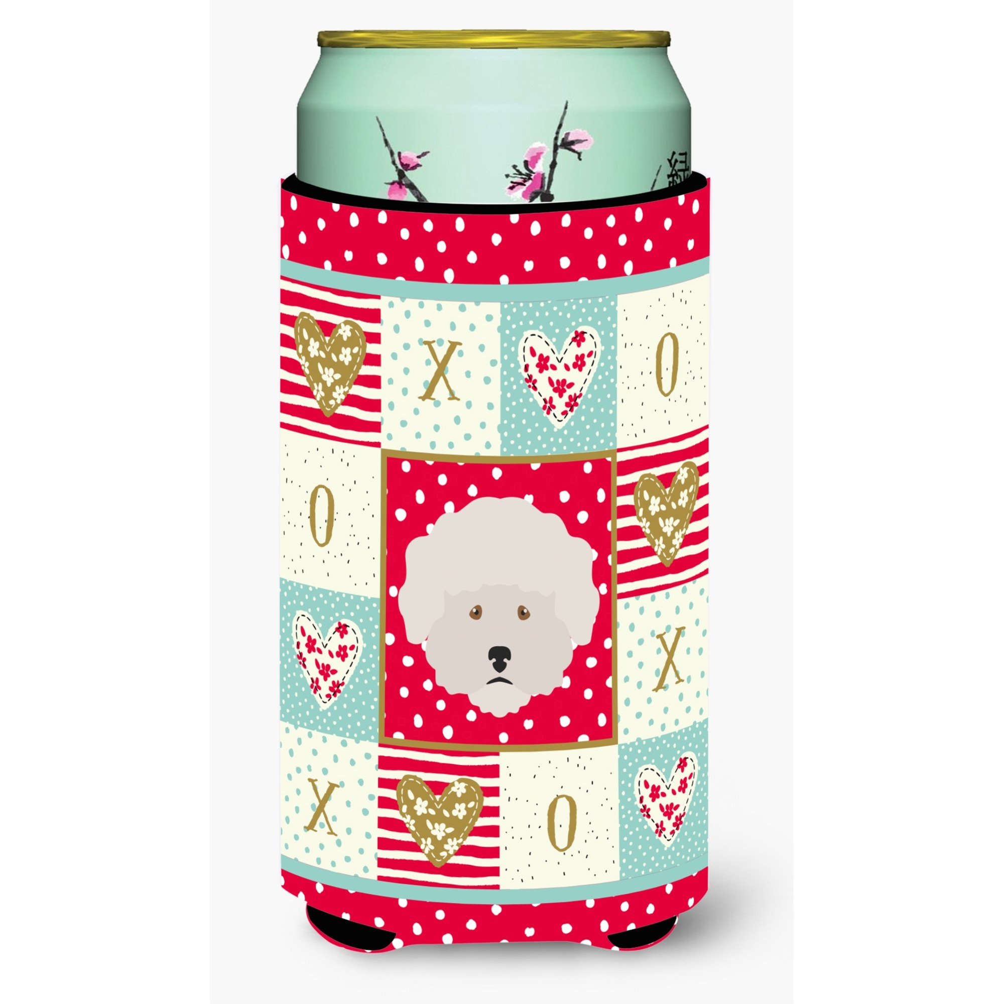 &quotCaroline's Treasures CK5185TBC Bichon Fris Tall Boy Insulator Hugger cold-beverage-koozies, Multicolor"