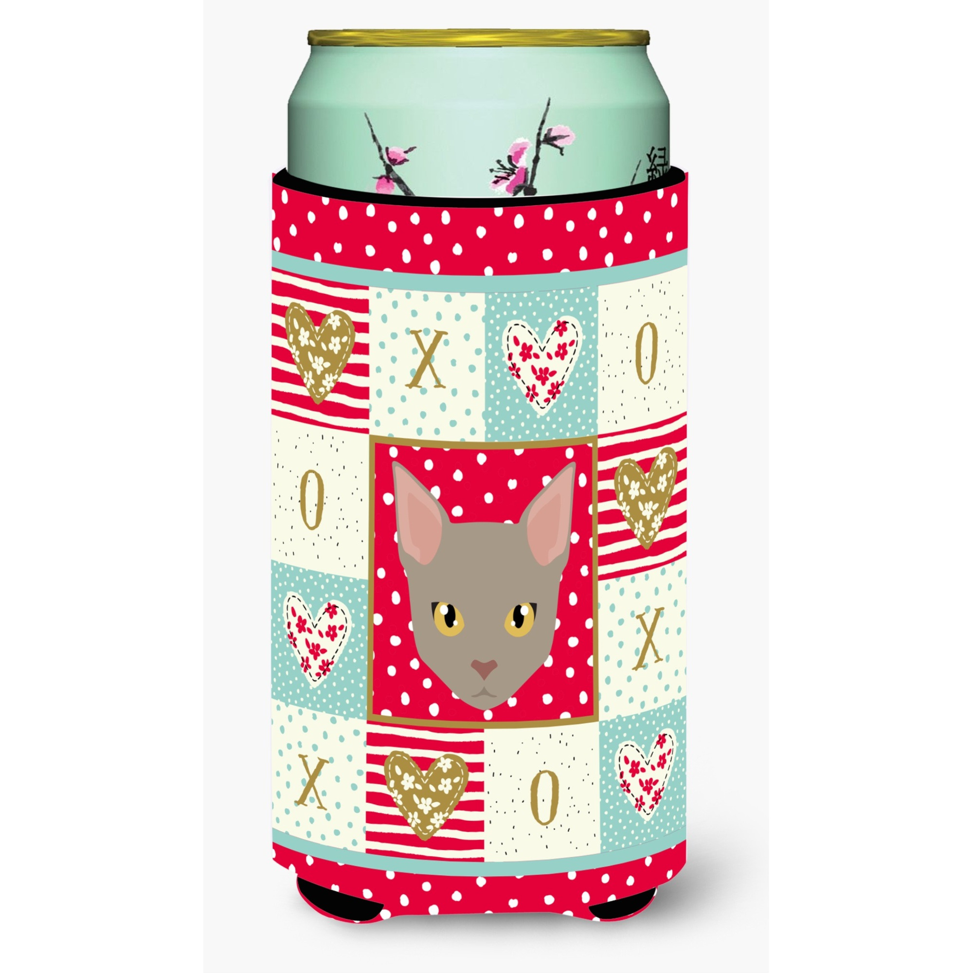 &quotCaroline's Treasures CK5130TBC Malayan Cat Tall Boy Insulator Hugger cold-beverage-koozies, Multicolor"