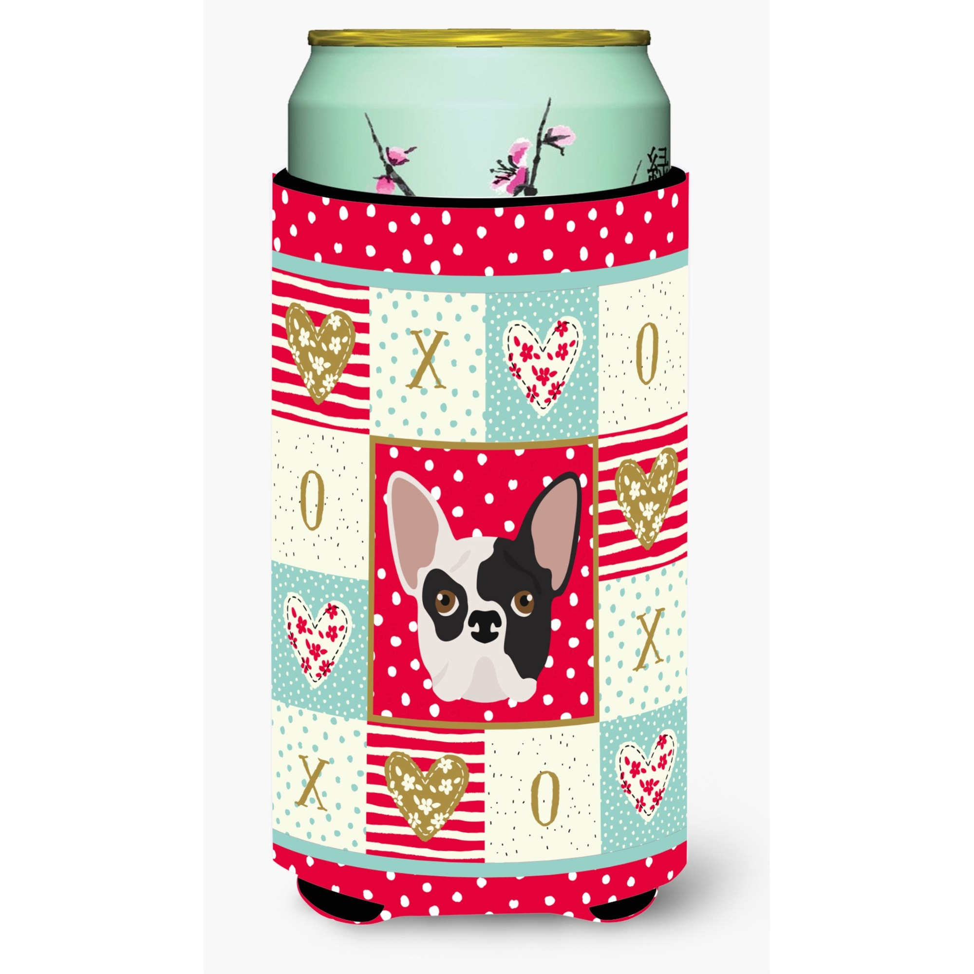 &quotCaroline's Treasures CK5200TBC French Bulldog Tall Boy Insulator Hugger cold-beverage-koozies, Multicolor"