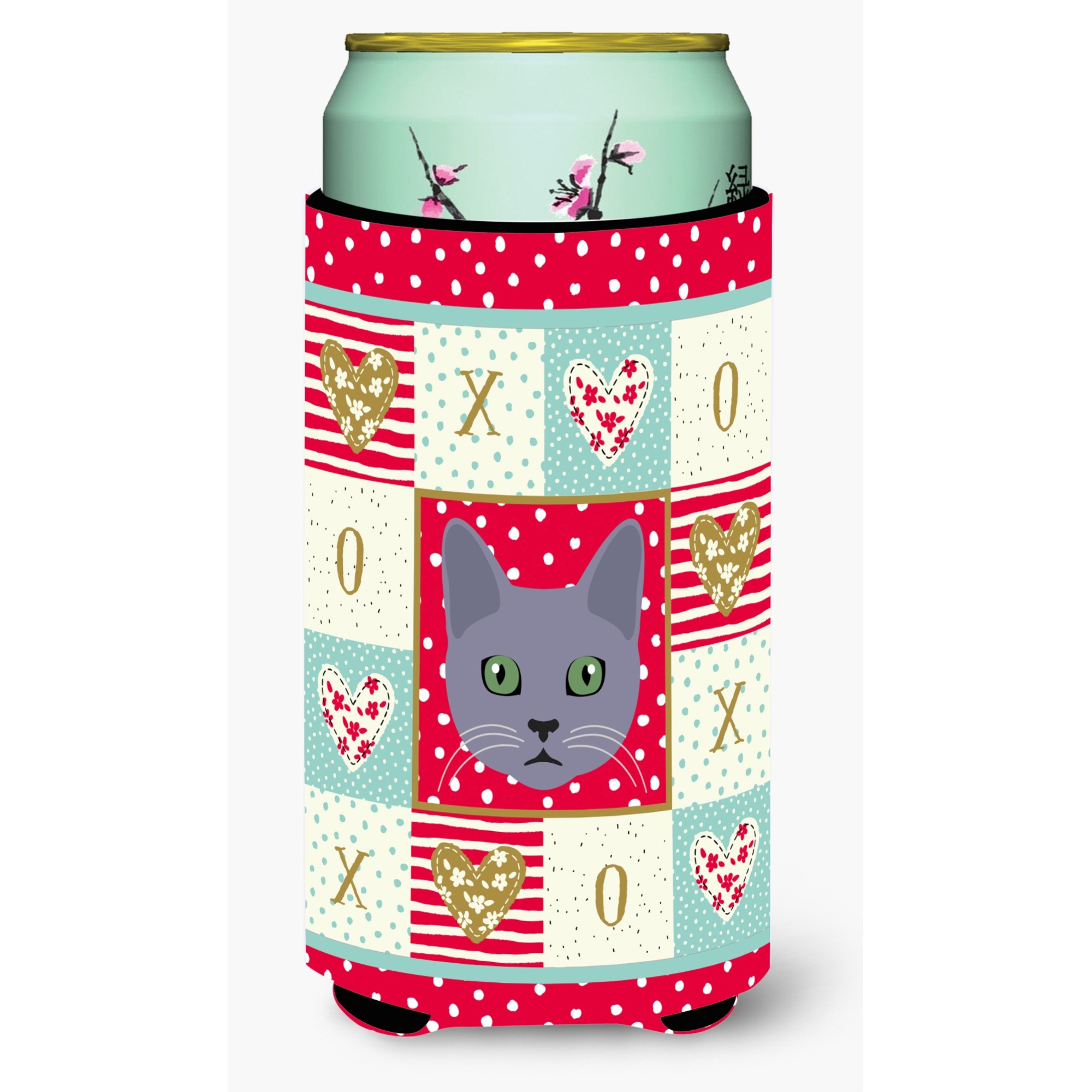 &quotCaroline's Treasures CK5124TBC Korat Cat Tall Boy Insulator Hugger cold-beverage-koozies, Multicolor"