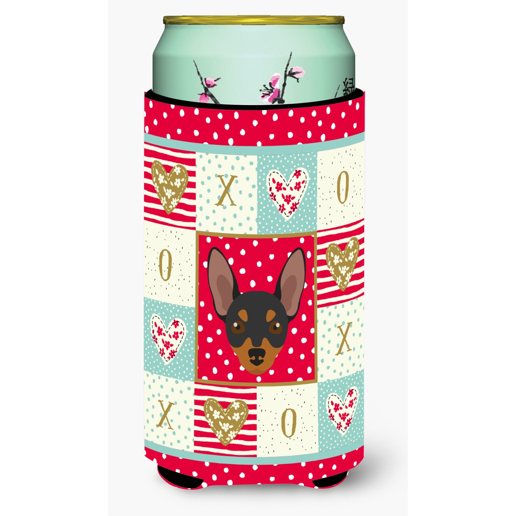 &quotCaroline's Treasures CK5230TBC Prague Ratter Tall Boy Insulator Hugger cold-beverage-koozies, Multicolor"
