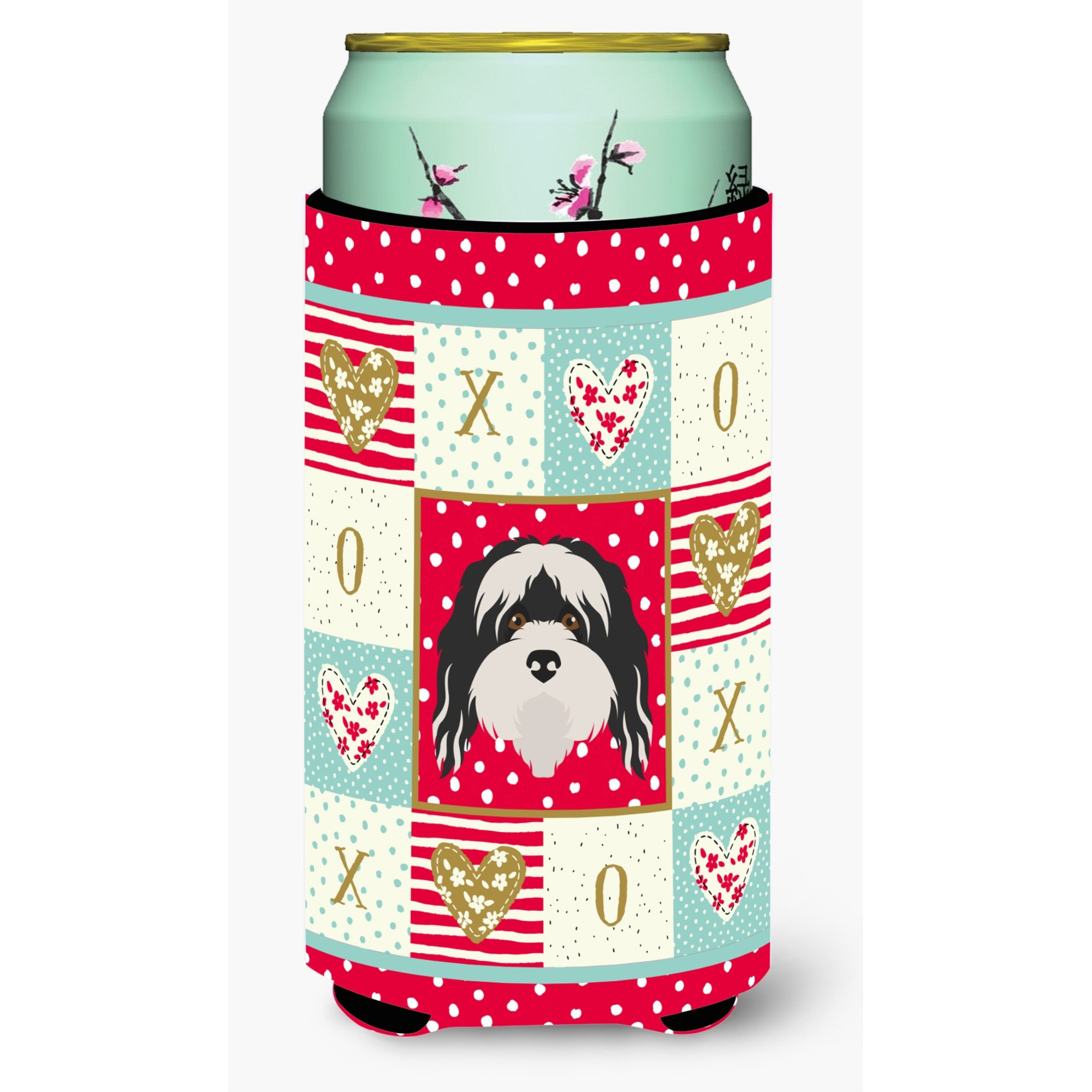 &quotCaroline's Treasures CK5241TBC Tibetan Terrier Tall Boy Insulator Hugger cold-beverage-koozies, Multicolor"