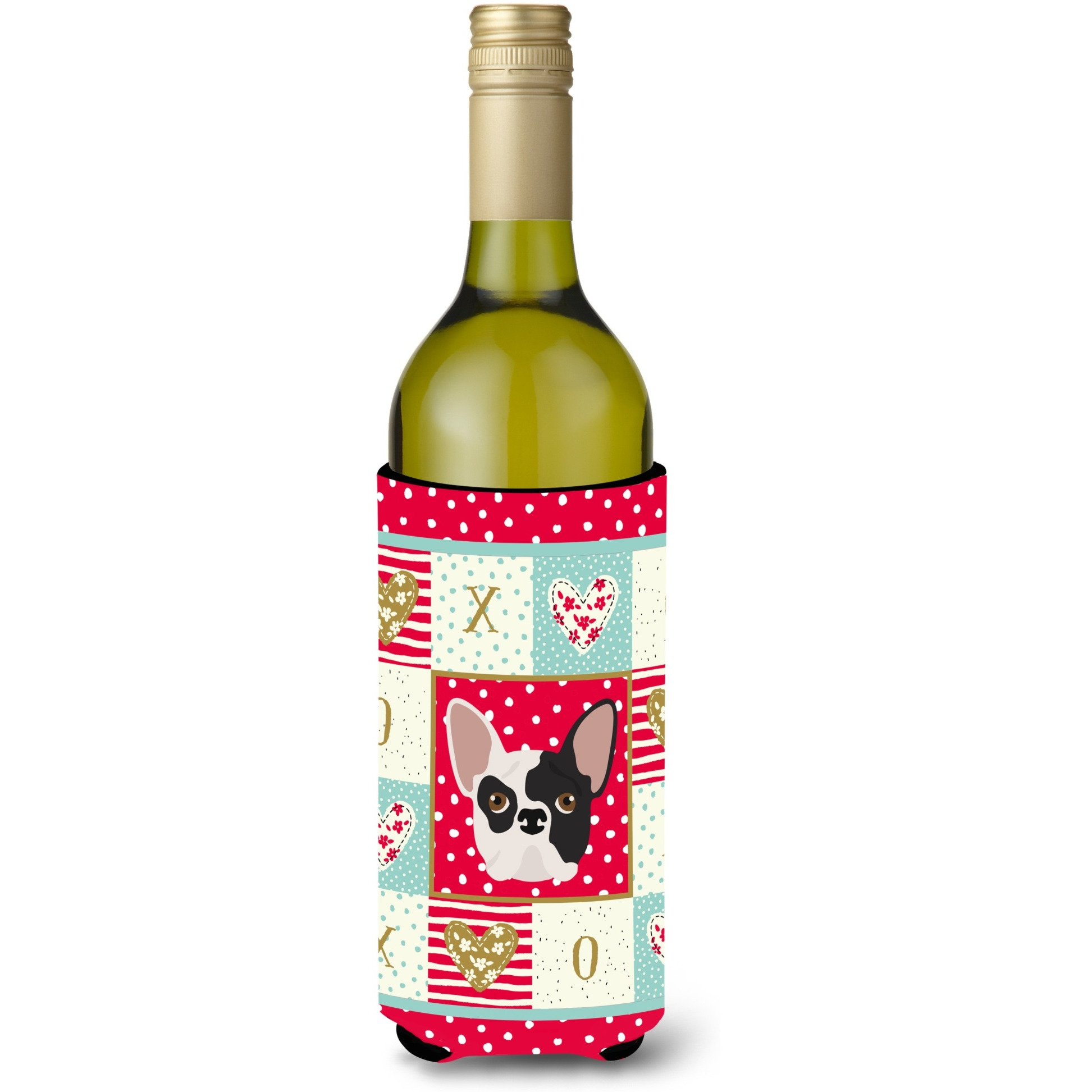 &quotCaroline's Treasures CK5200LITERK French Bulldog Wine Bottle Hugger cold-beverage-koozies, 750 ml, Multicolor"