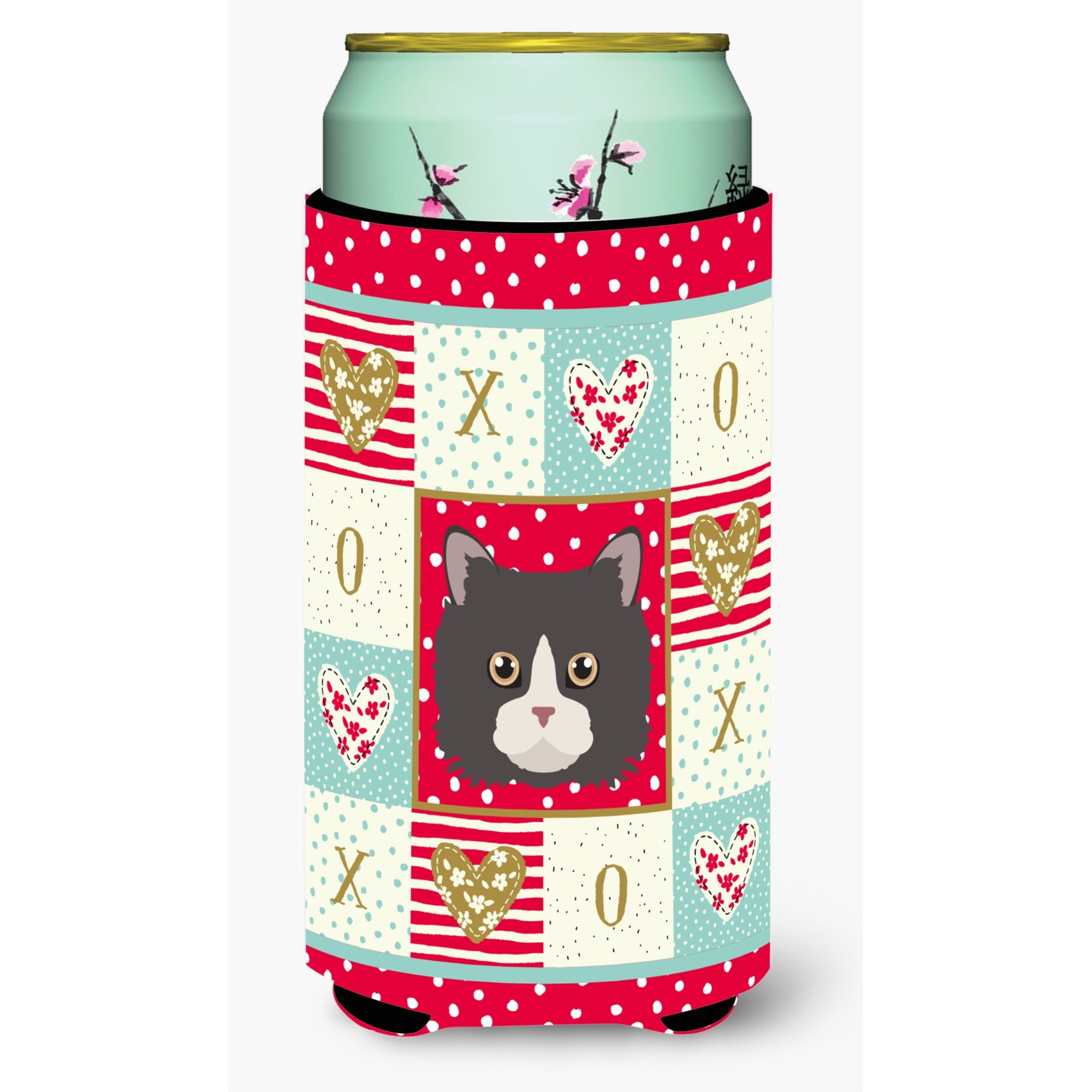 &quotCaroline's Treasures CK5150TBC Poodle Cat Tall Boy Insulator Hugger cold-beverage-koozies, Multicolor"
