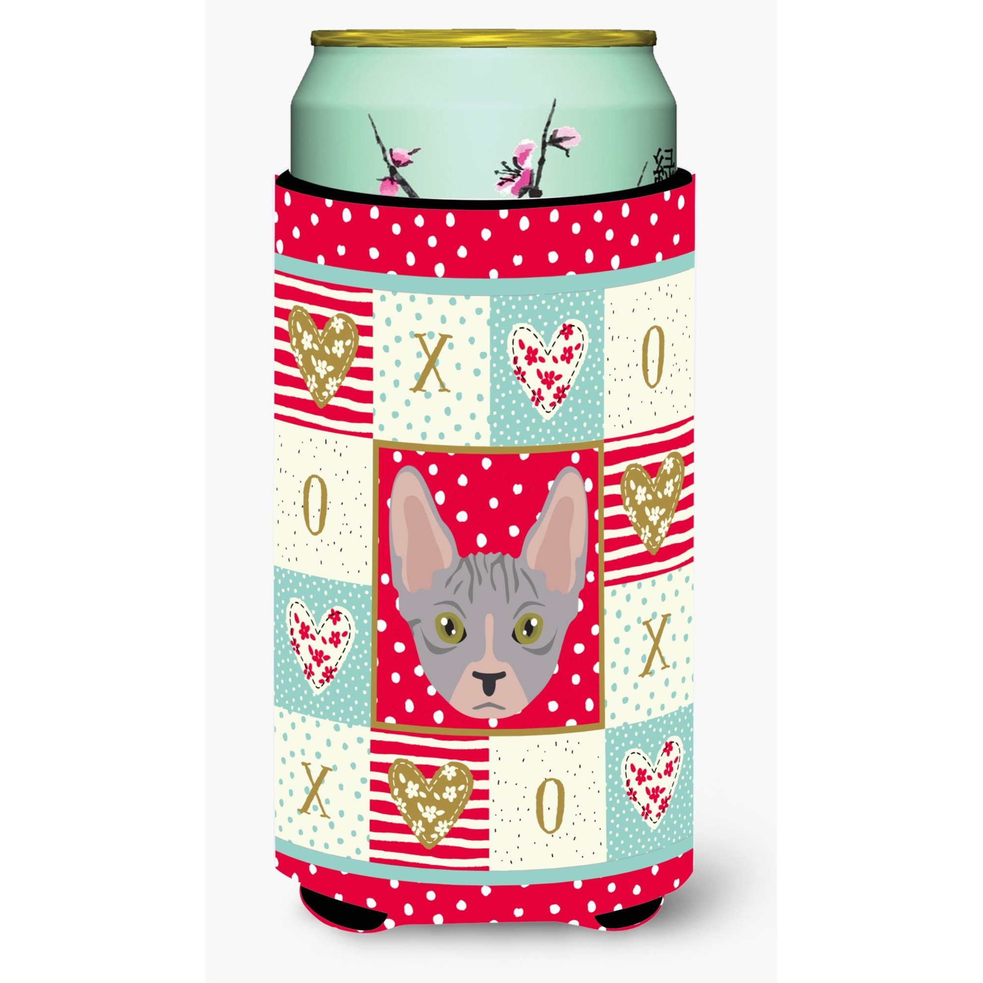 &quotCaroline's Treasures CK5088TBC Bambino Cat Tall Boy Insulator Hugger cold-beverage-koozies, Multicolor"