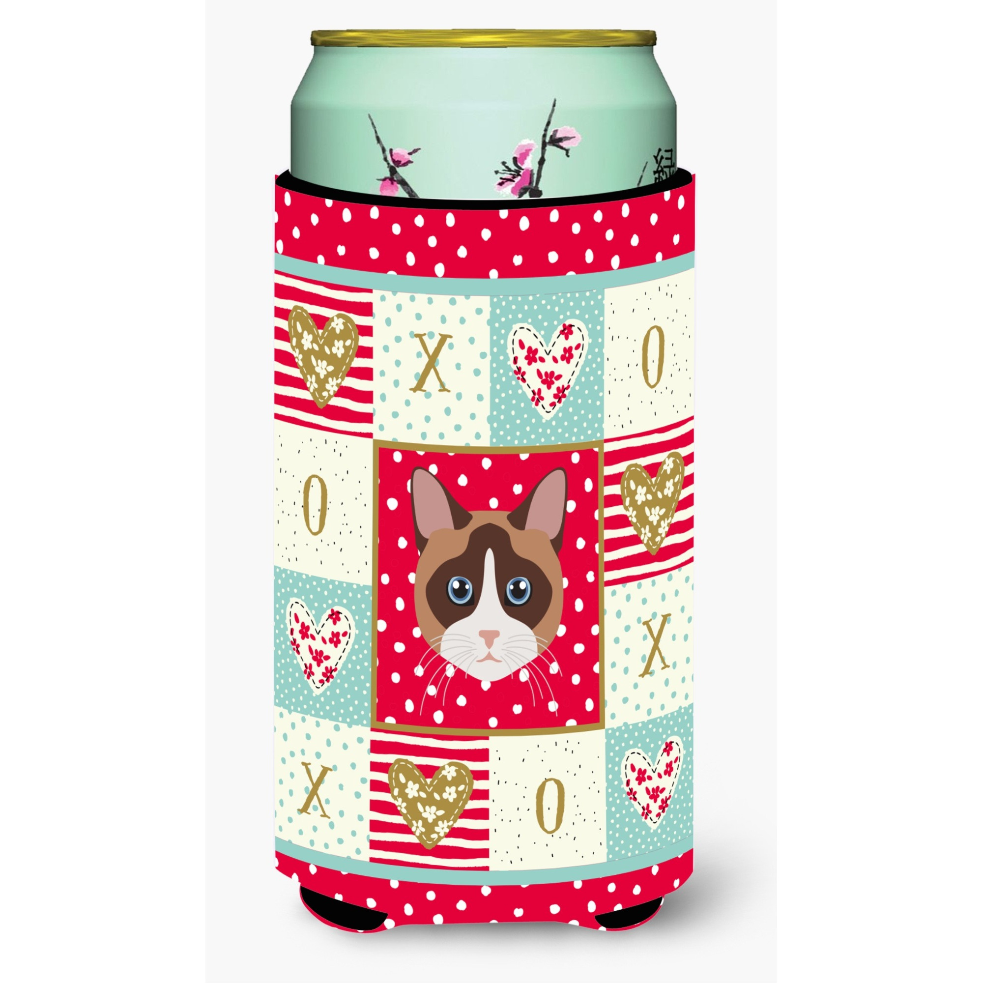 &quotCaroline's Treasures CK5167TBC Snowshoe Cat Tall Boy Insulator Hugger cold-beverage-koozies, Multicolor"