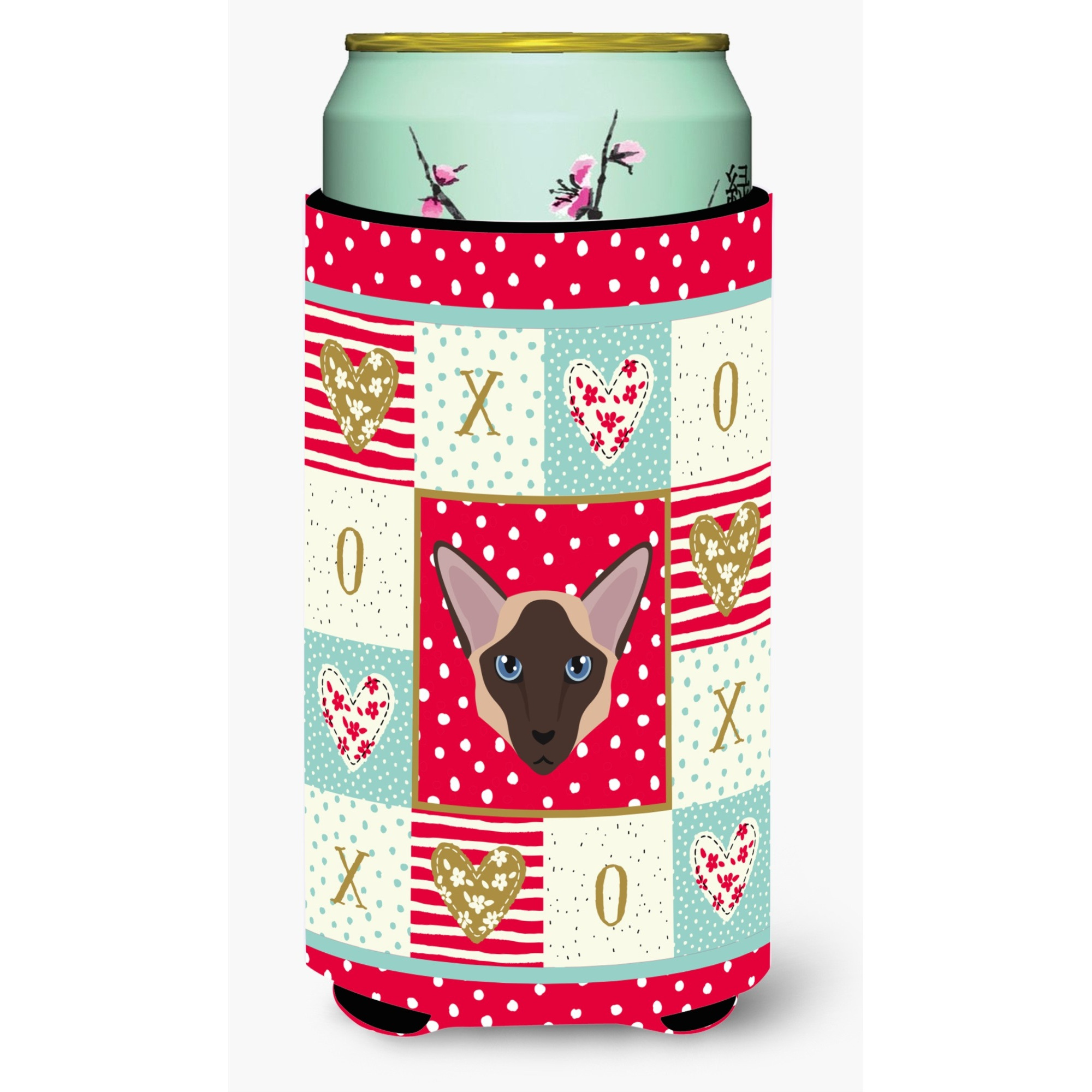 &quotCaroline's Treasures CK5104TBC Colorpoint Longhair Cat Tall Boy Hugger cold-beverage-koozies, Multicolor"
