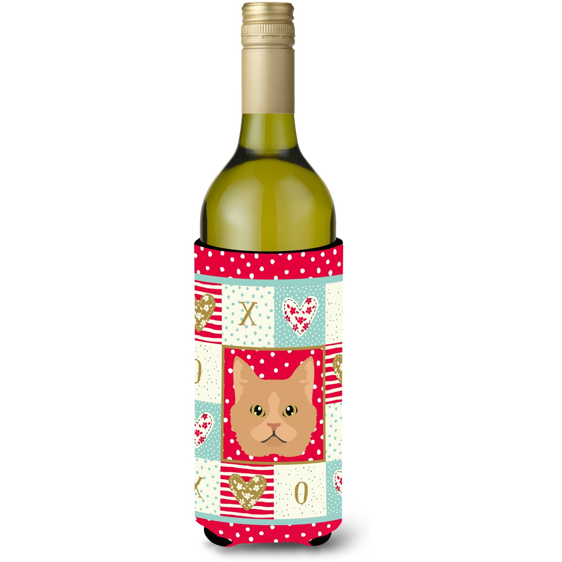 &quotCaroline's Treasures CK5160LITERK Selkirk Rex Cat Wine Bottle Hugger cold-beverage-koozies, 750 ml, Multicolor"