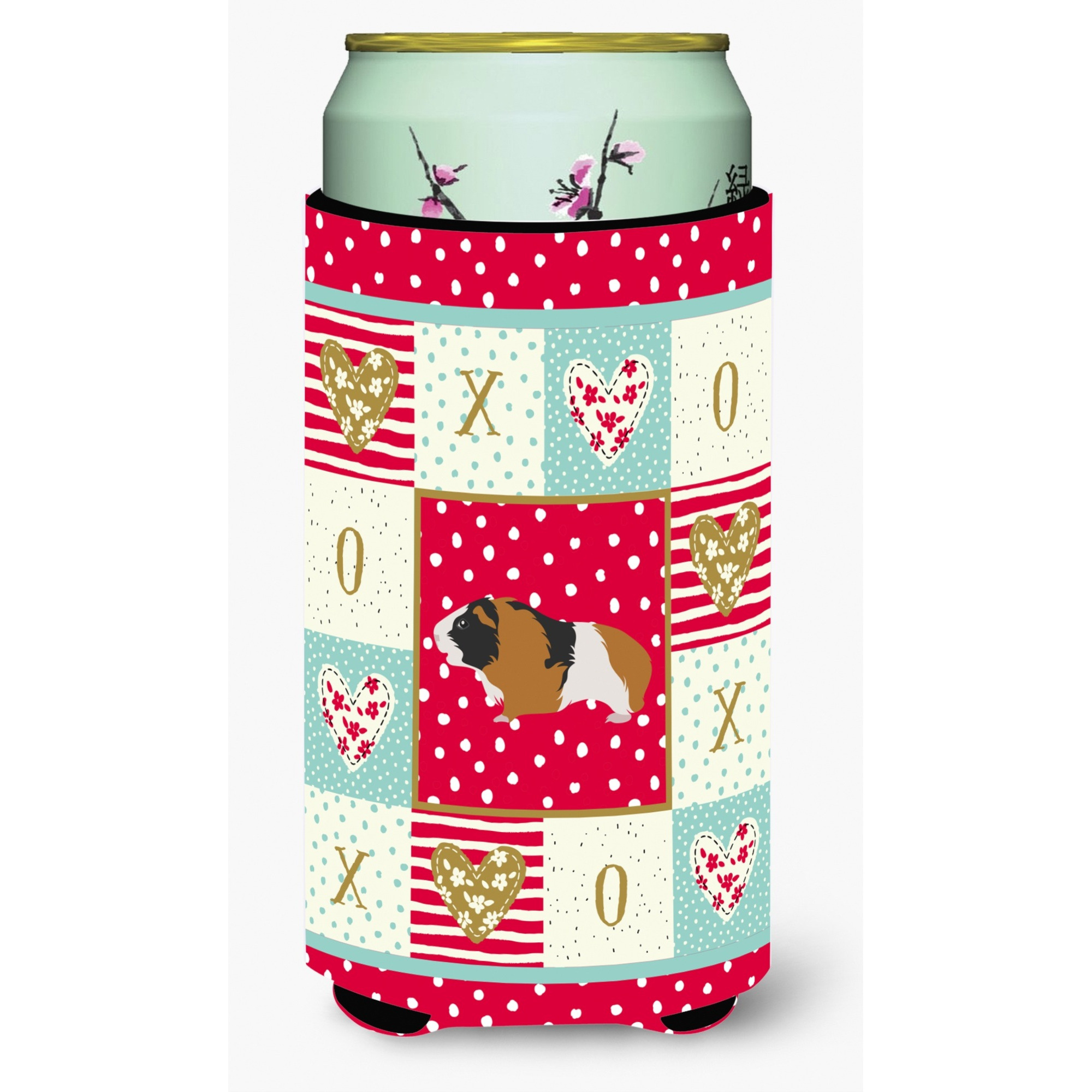 &quotCaroline's Treasures CK5432TBC Rex Guinea Pig Love Tall Boy Insulator Hugger cold-beverage-koozies, Multicolor"