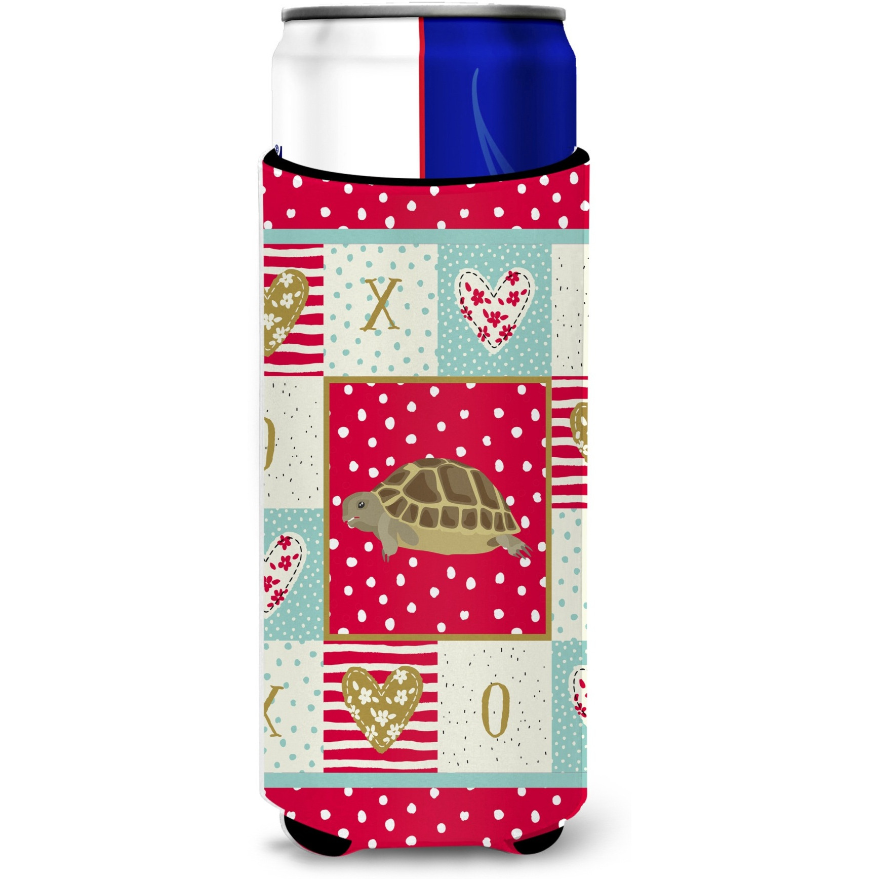 &quotCaroline's Treasures CK5536MUK Turtle Michelob Ultra Hugger for slim cans cold-beverage-koozies, Multicolor"