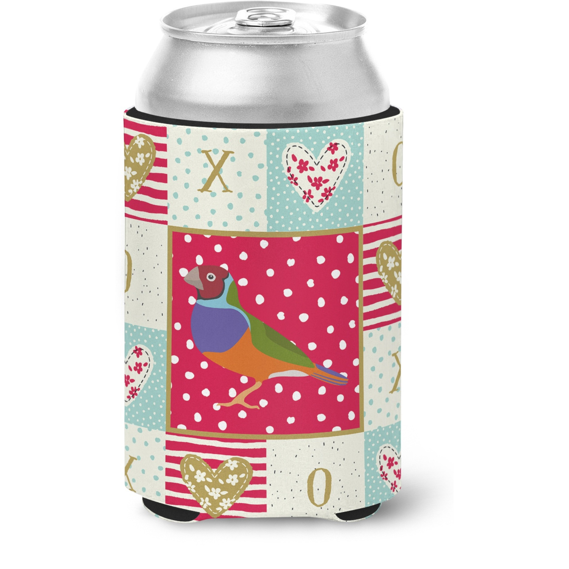 &quotCaroline's Treasures CK5509CC Amadina Love Can or Bottle Hugger cold-beverage-koozies, Multicolor"
