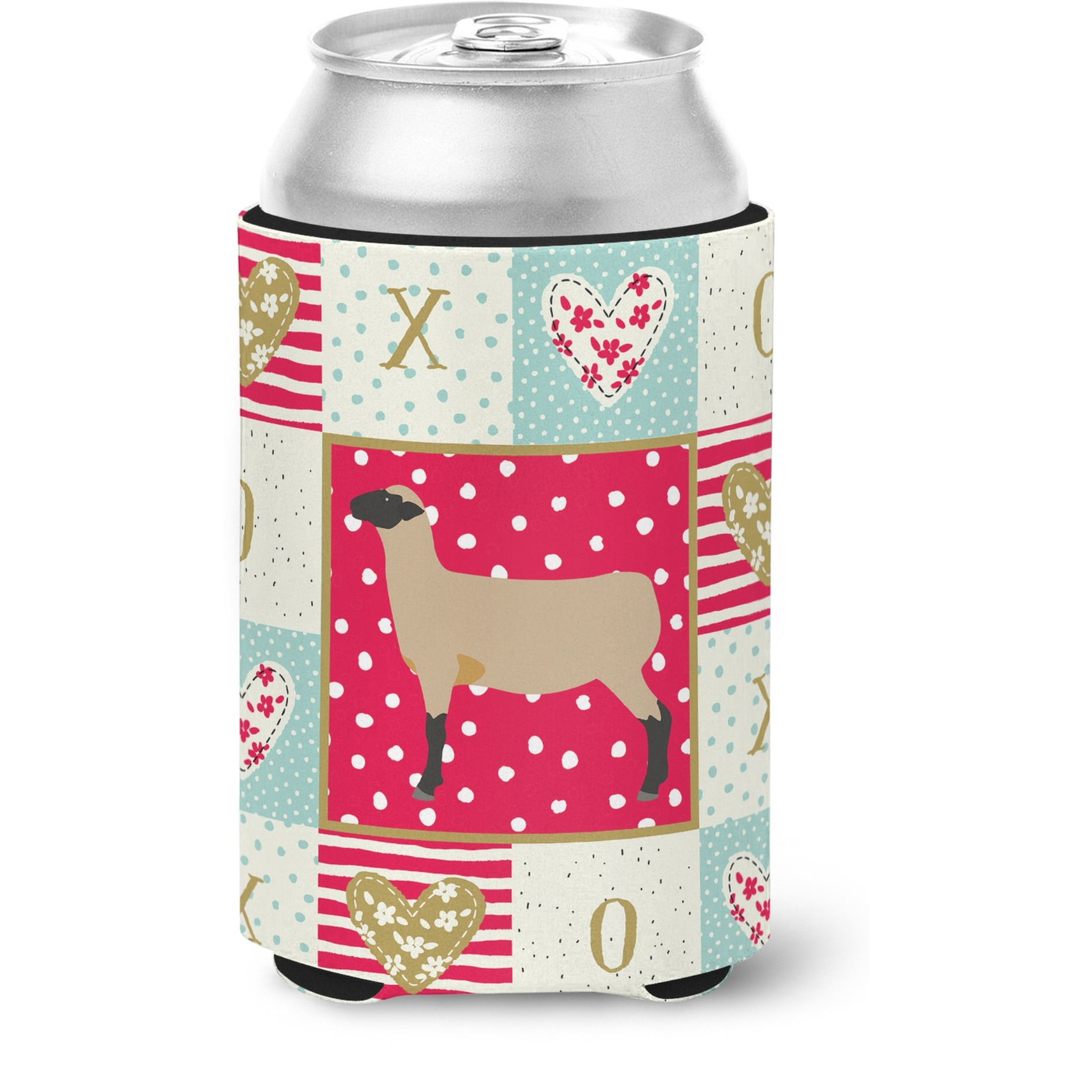 &quotCaroline's Treasures CK5403CC Hampshire Down Sheep Love Can or Bottle Hugger cold-beverage-koozies, Multicolor"