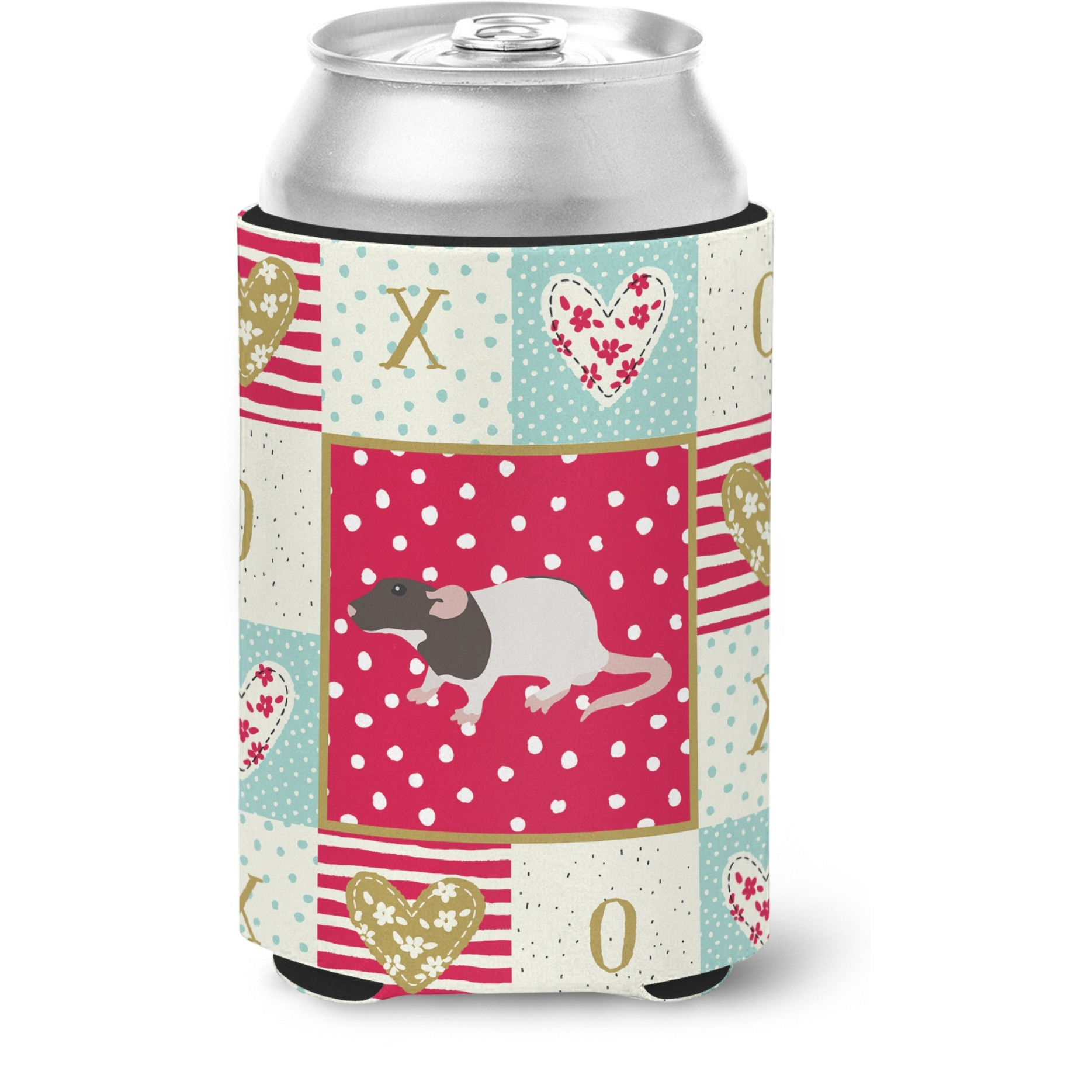 &quotCaroline's Treasures CK5459CC Dumbo Rat Love Can or Bottle Hugger cold-beverage-koozies, Multicolor"