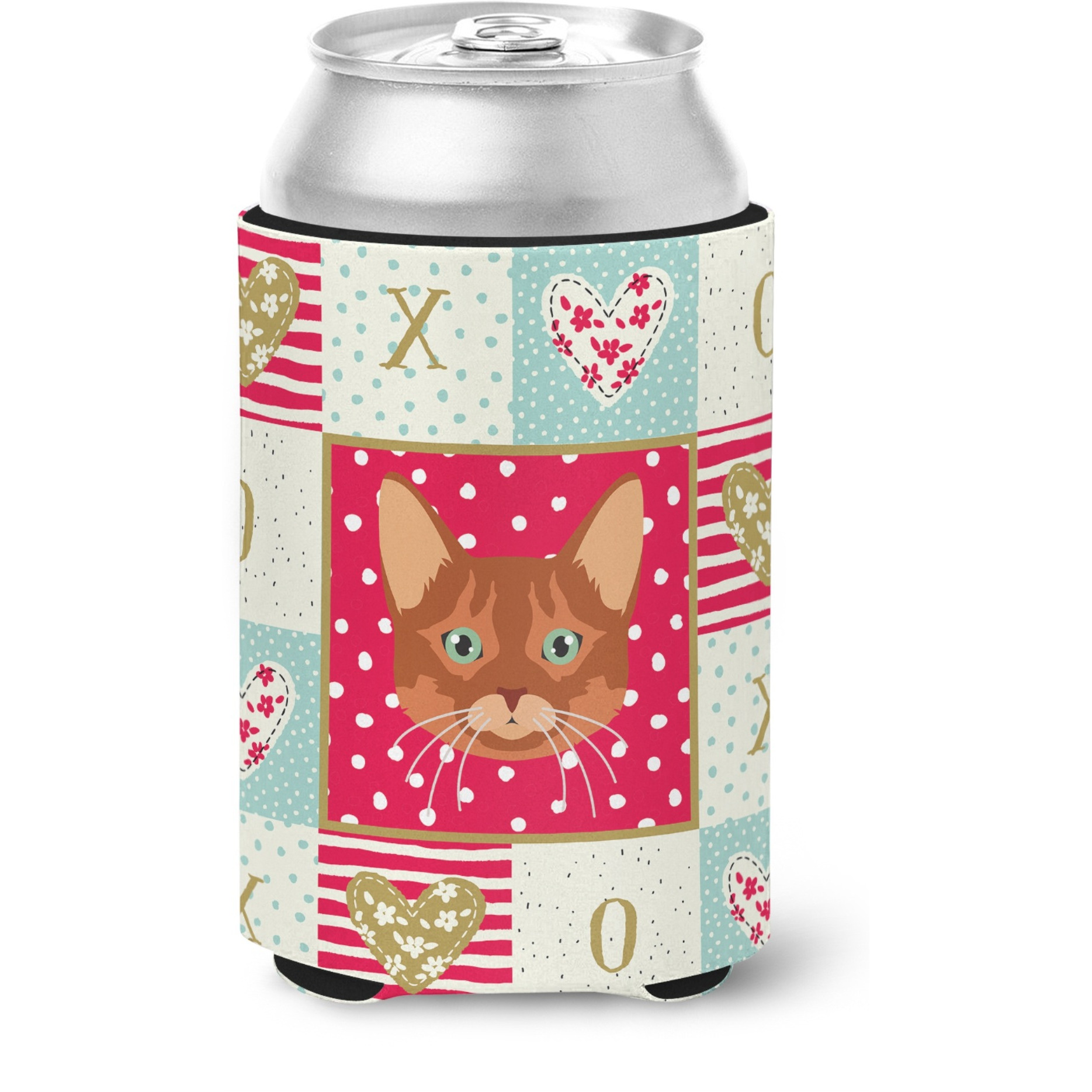 &quotCaroline's Treasures CK5169CC Somali Cat Love Can or Bottle Hugger cold-beverage-koozies, Multicolor"