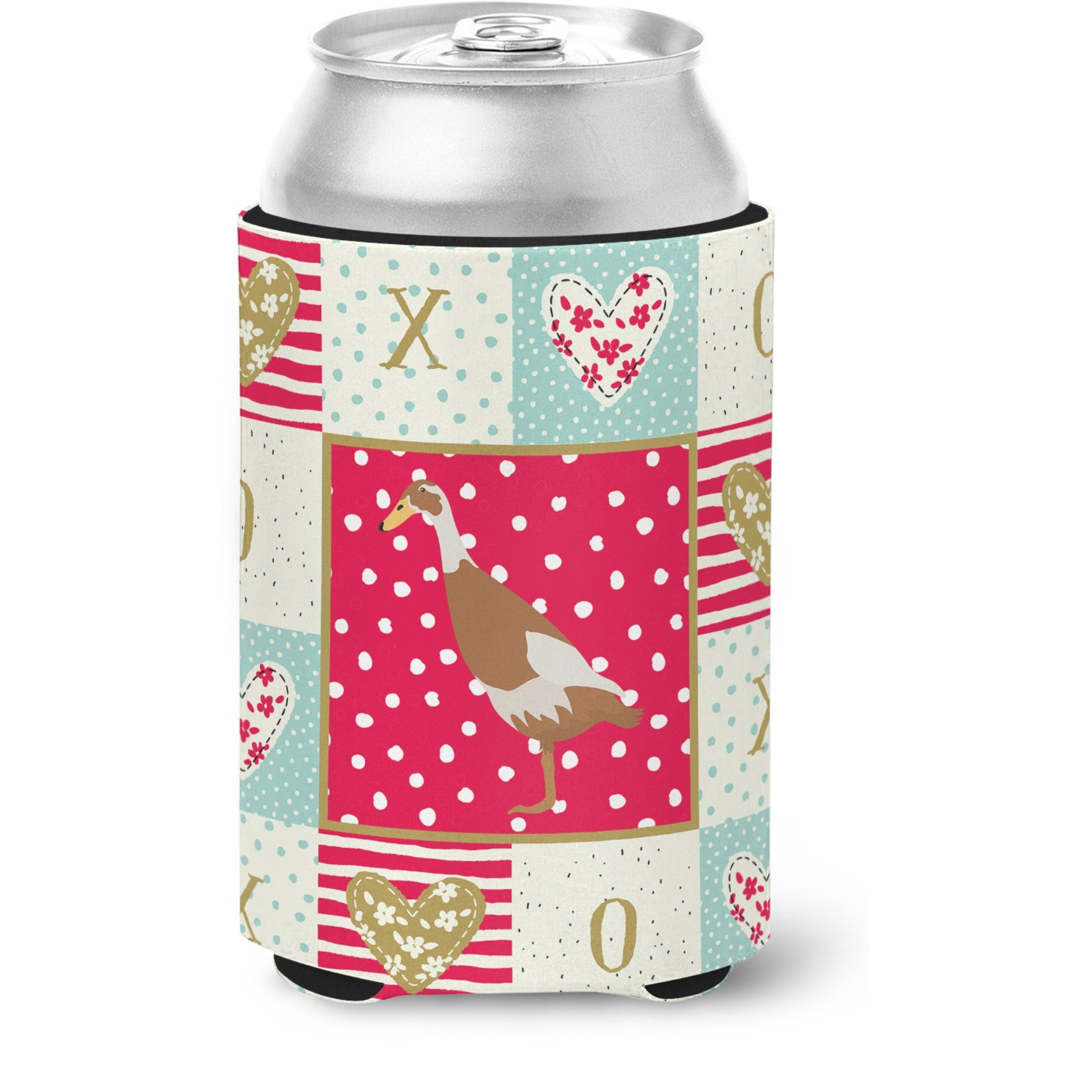 &quotCaroline's Treasures CK5292CC Indian Runner Duck Love Can or Bottle Hugger cold-beverage-koozies, Multicolor"