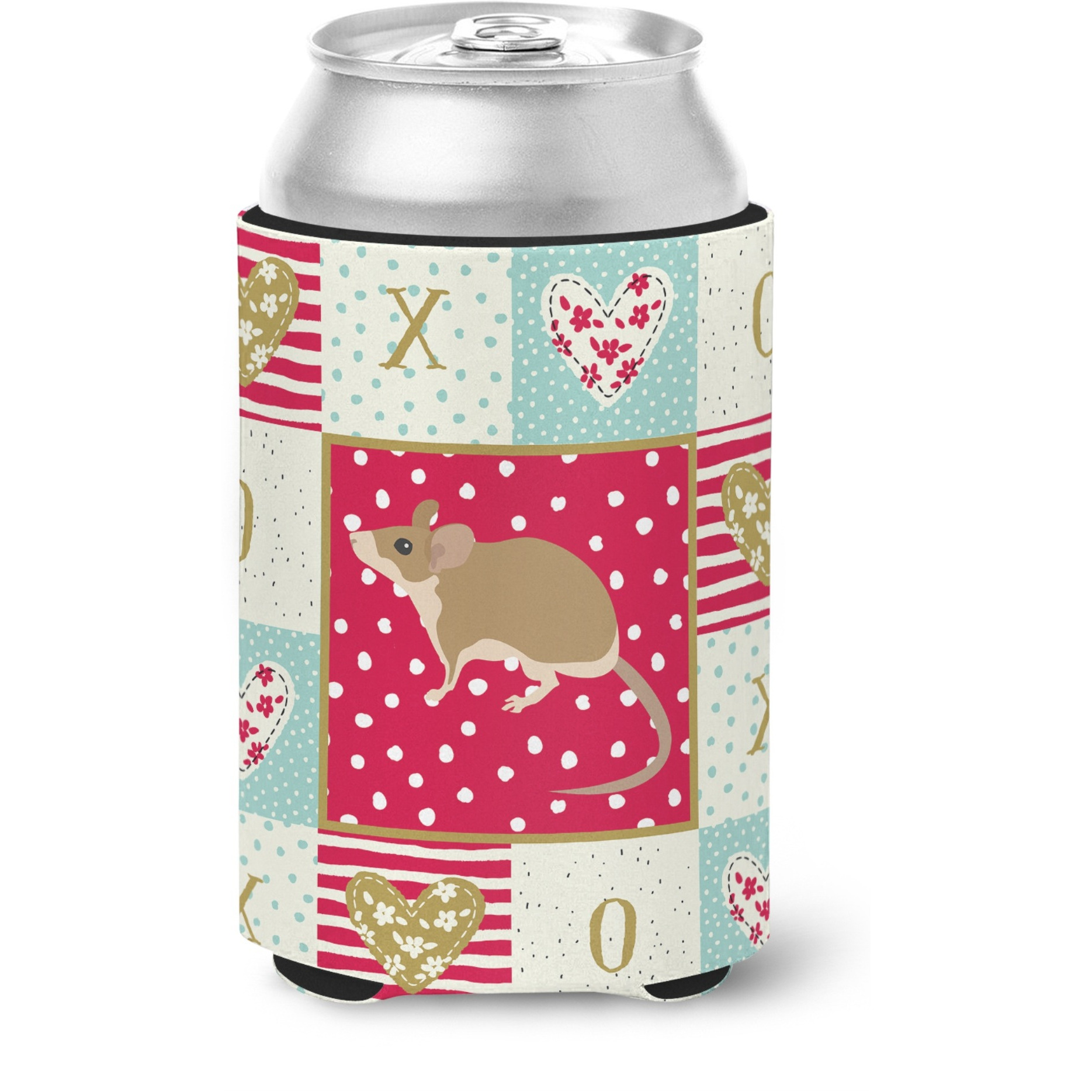 &quotCaroline's Treasures CK5453CC Spiny Mouse Love Can or Bottle Hugger cold-beverage-koozies, Multicolor"