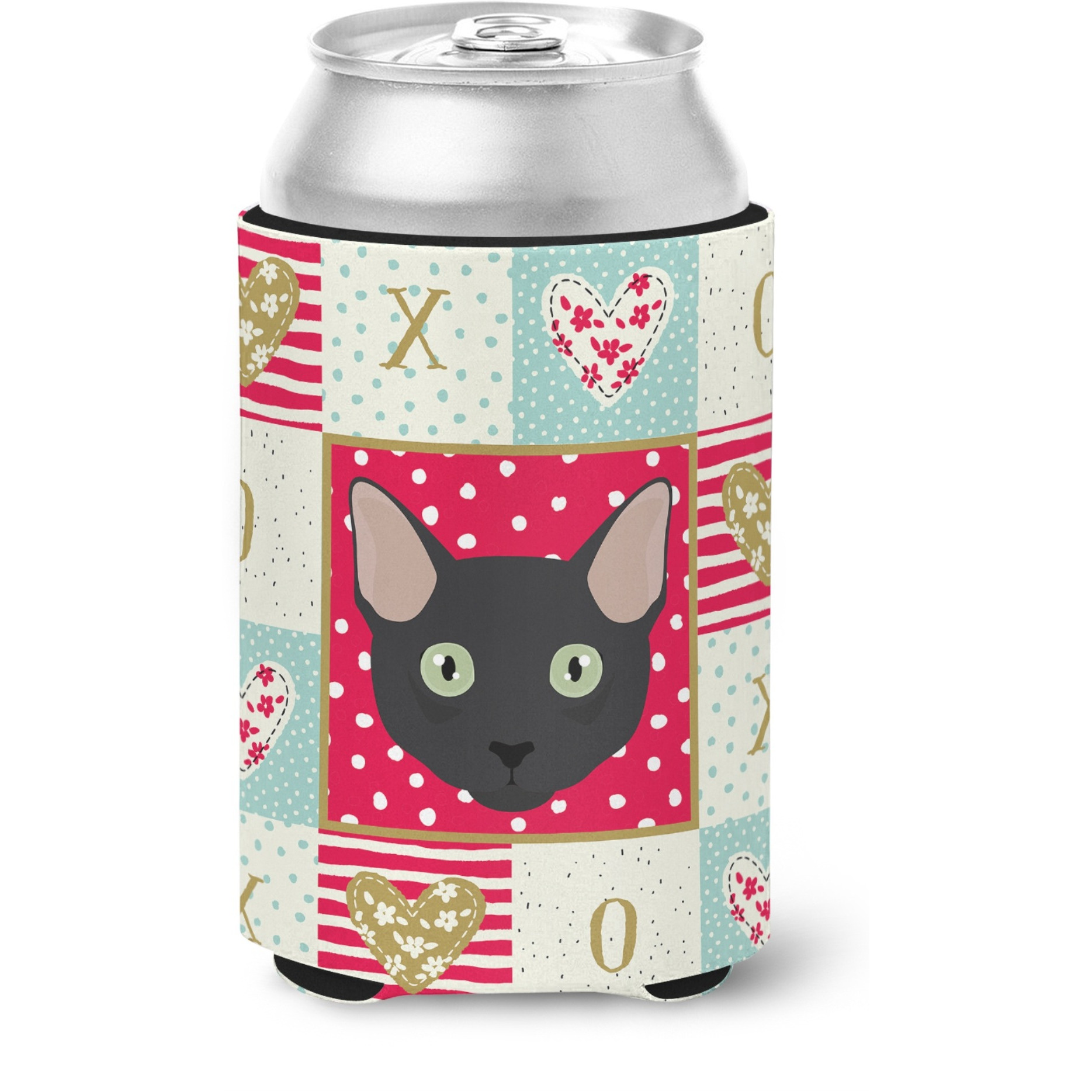 &quotCaroline's Treasures CK5131CC Mandalay Cat Love Can or Bottle Hugger cold-beverage-koozies, Multicolor"