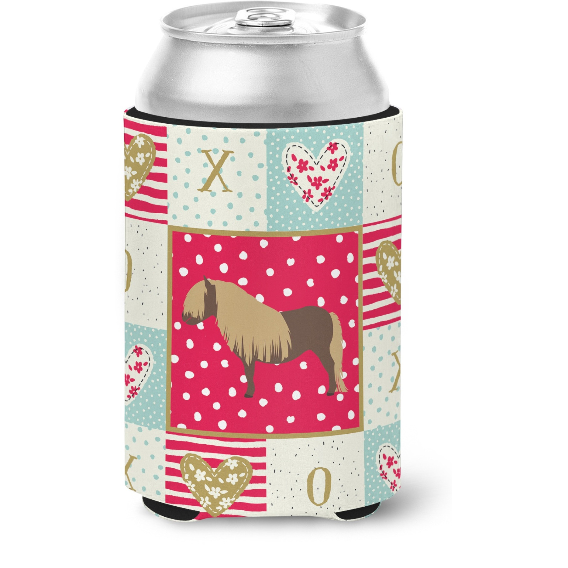 &quotCaroline's Treasures CK5341CC Shetland Pony Horse Love Can or Bottle Hugger cold-beverage-koozies, Multicolor"