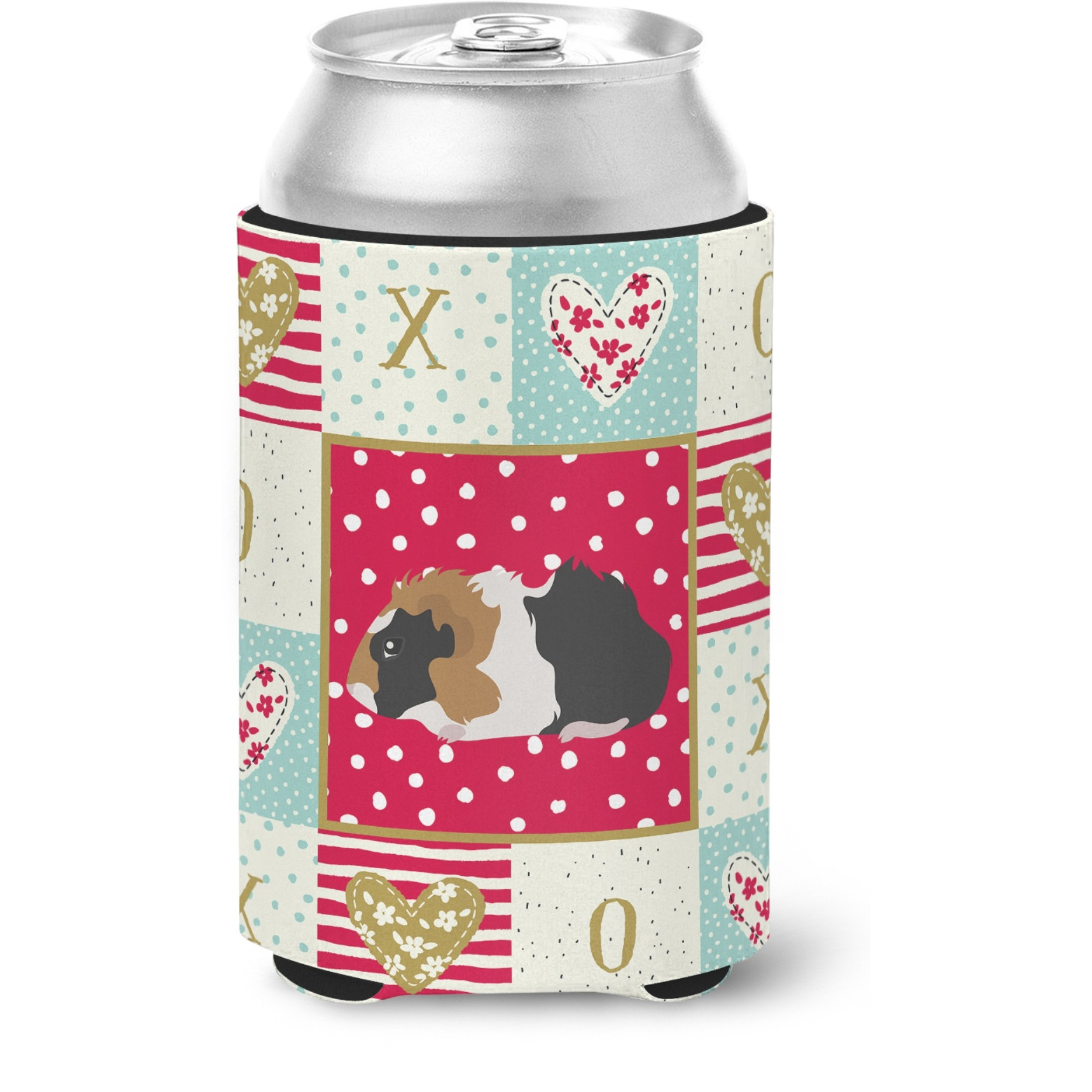 &quotCaroline's Treasures CK5426CC Abyssinian Guinea Pig Love Can or Bottle Hugger cold-beverage-koozies, Multicolor"