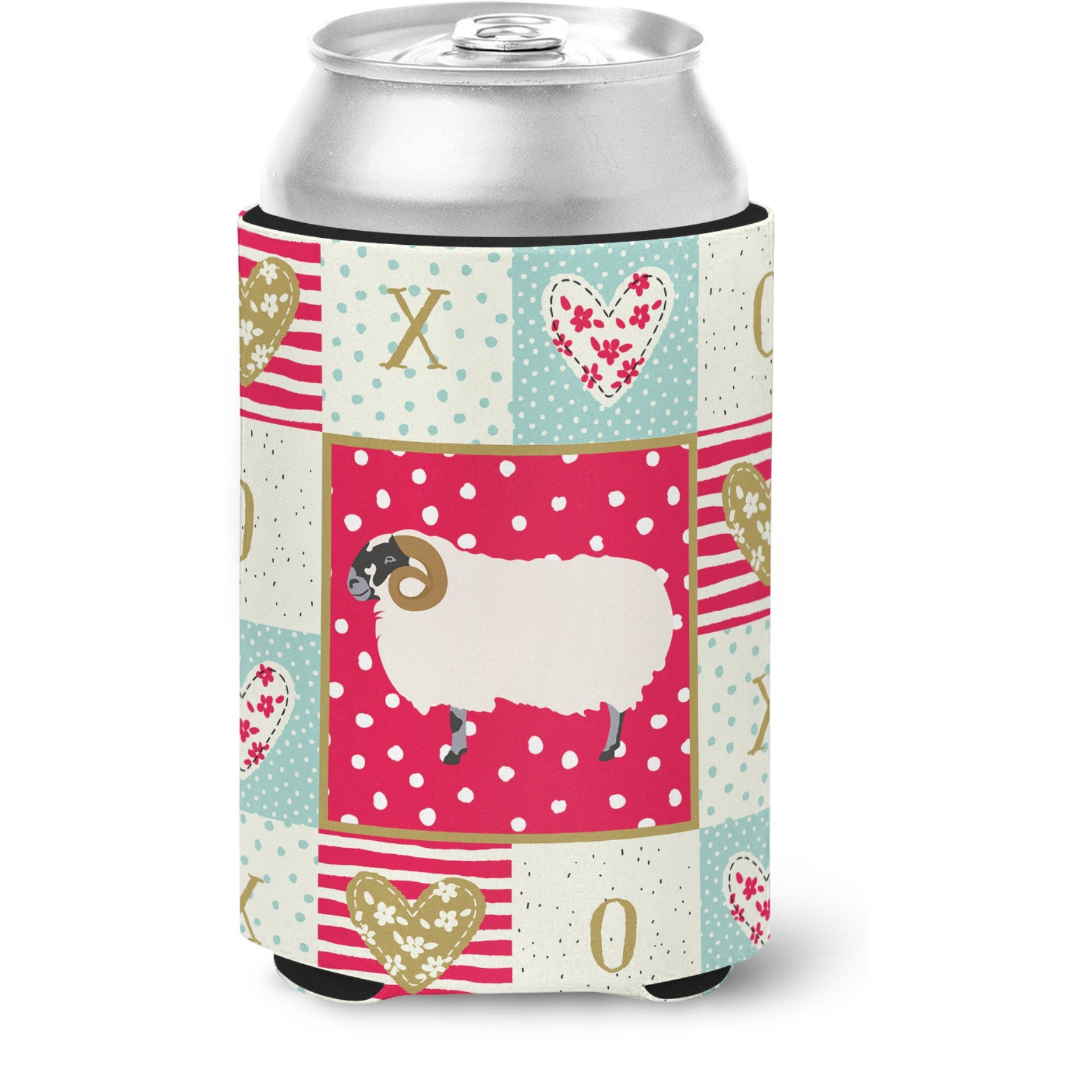 &quotCaroline's Treasures CK5400CC Scottish Blackface Sheep Love Can or Bottle Hugger cold-beverage-koozies, Multicolor"