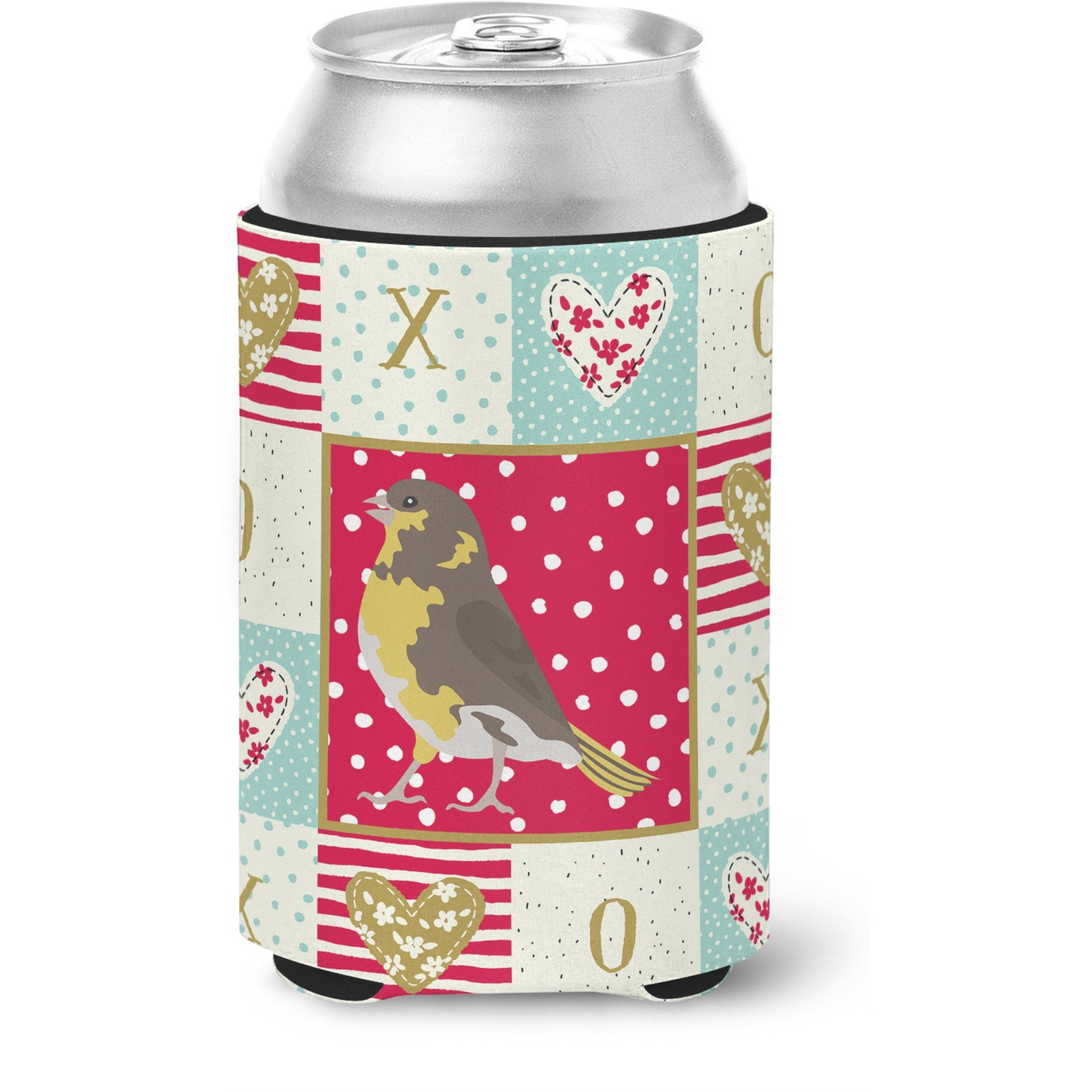&quotCaroline's Treasures CK5508CC Spanish Canary Love Can or Bottle Hugger cold-beverage-koozies, Multicolor"