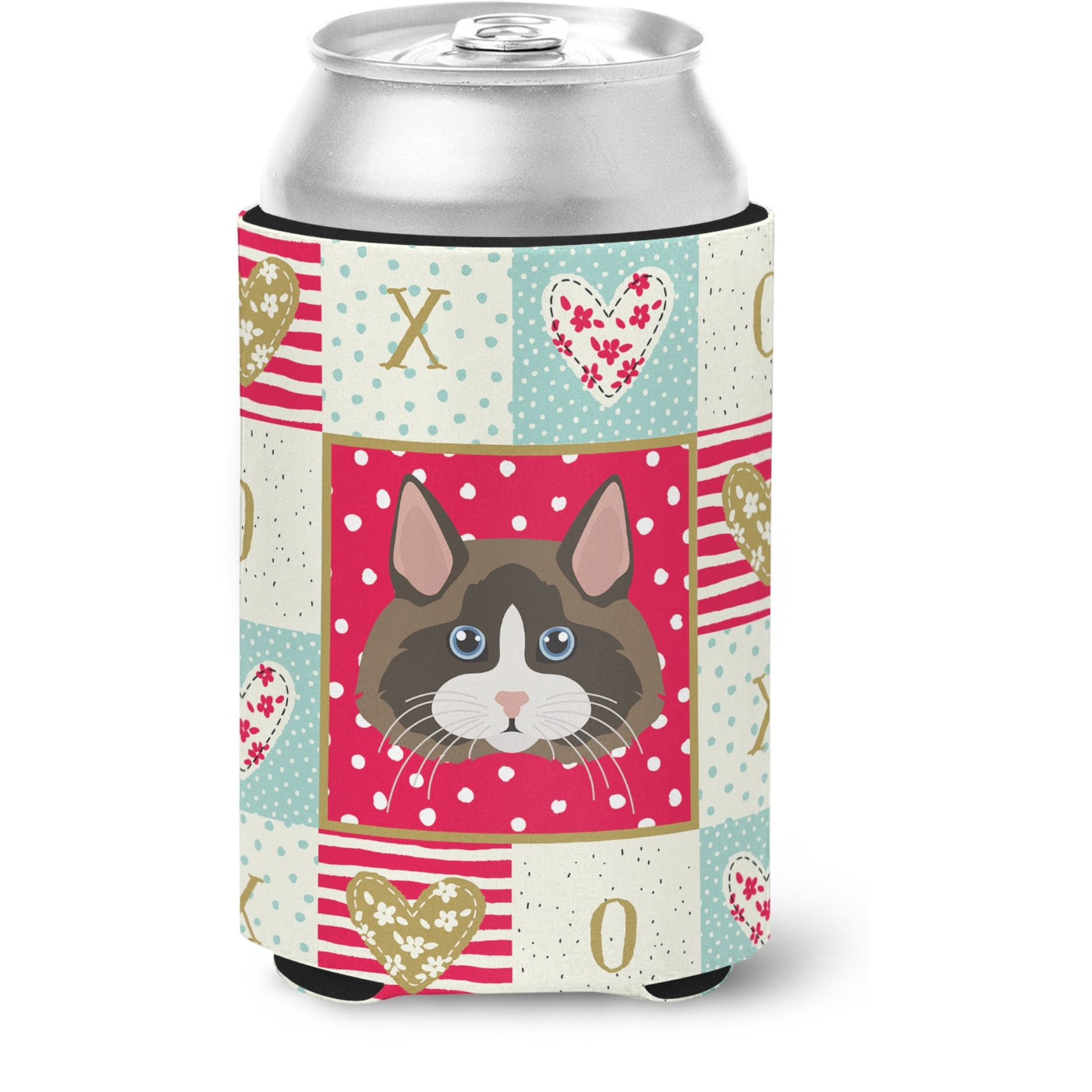 &quotCaroline's Treasures CK5153CC Ragdoll Cat Love Can or Bottle Hugger cold-beverage-koozies, Multicolor"