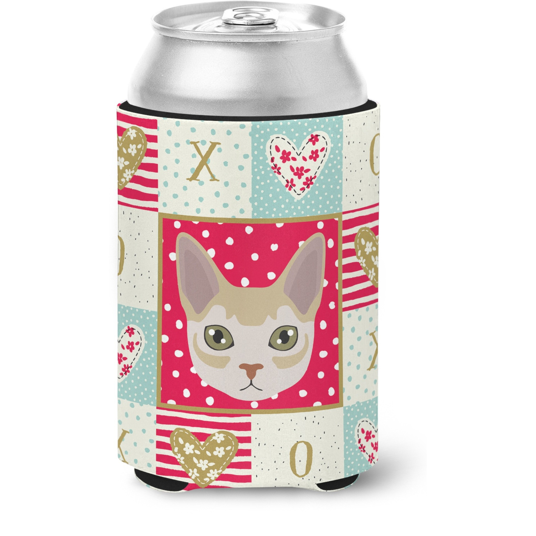 &quotCaroline's Treasures CK5165CC Singapura Cat Love Can or Bottle Hugger cold-beverage-koozies, Multicolor"
