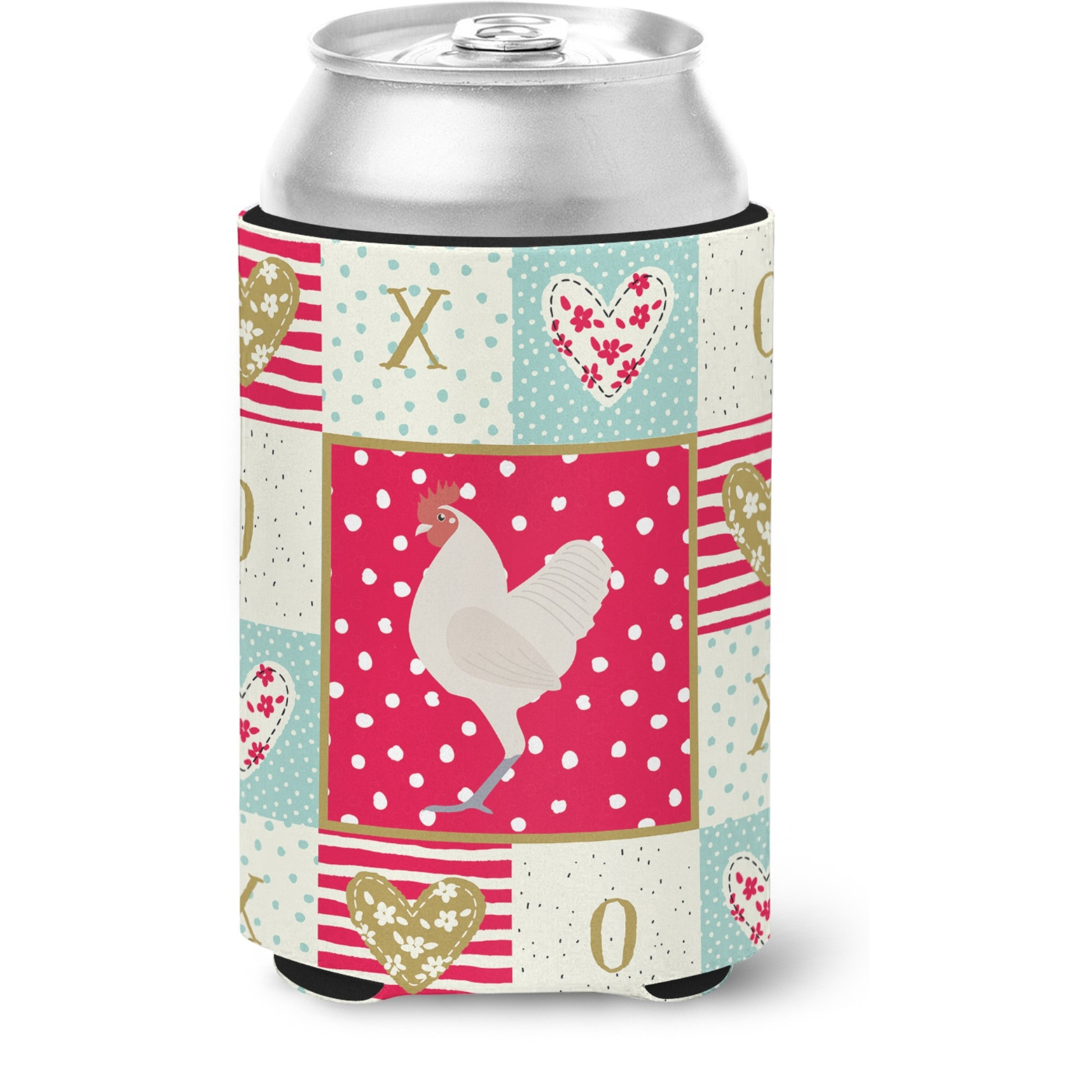 &quotCaroline's Treasures CK5264CC German Langshan Chicken Love Can or Bottle Hugger cold-beverage-koozies, Multicolor"
