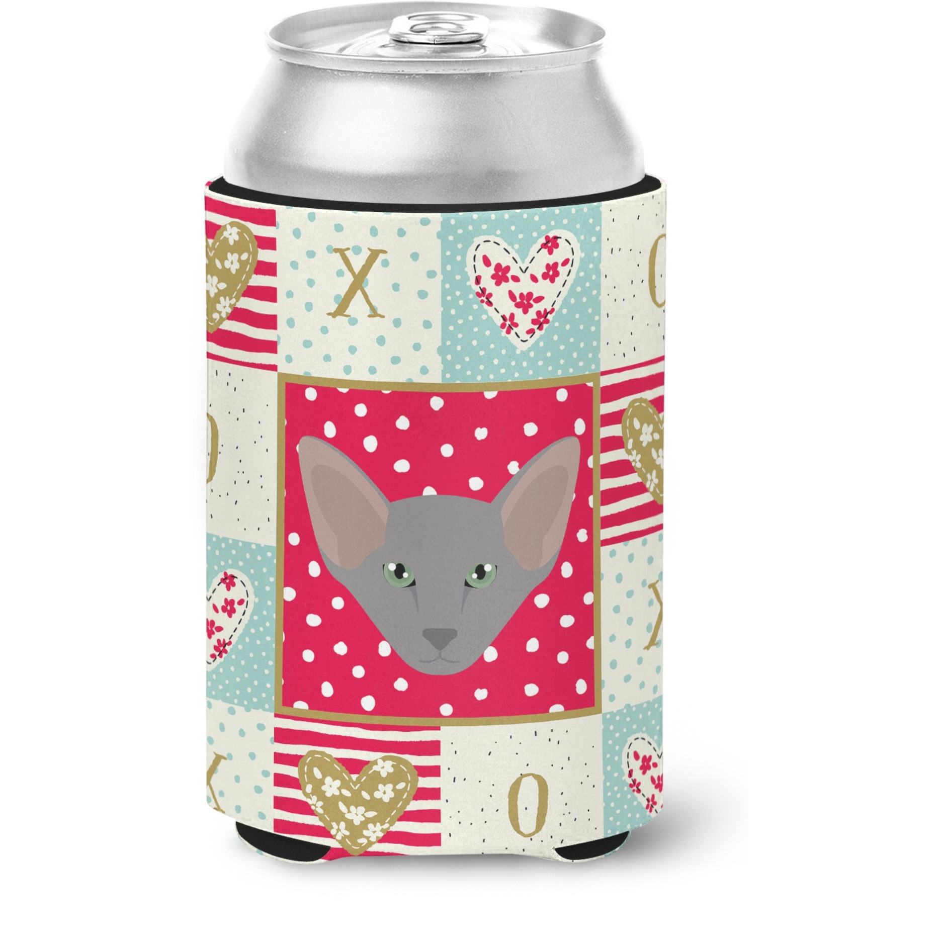 &quotCaroline's Treasures CK5143CC Oriental Shorthair Cat Love Can or Bottle Hugger cold-beverage-koozies, Multicolor"