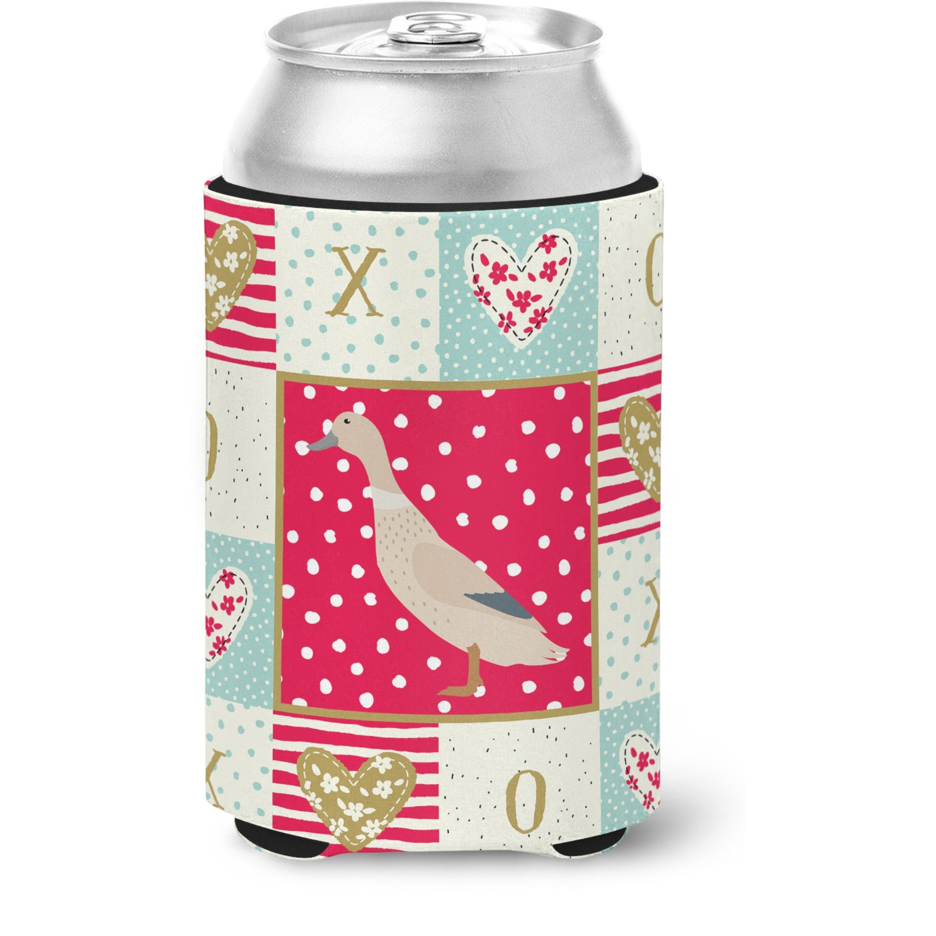 &quotCaroline's Treasures CK5285CC West Harlequin Duck Love Can or Bottle Hugger cold-beverage-koozies, Multicolor"