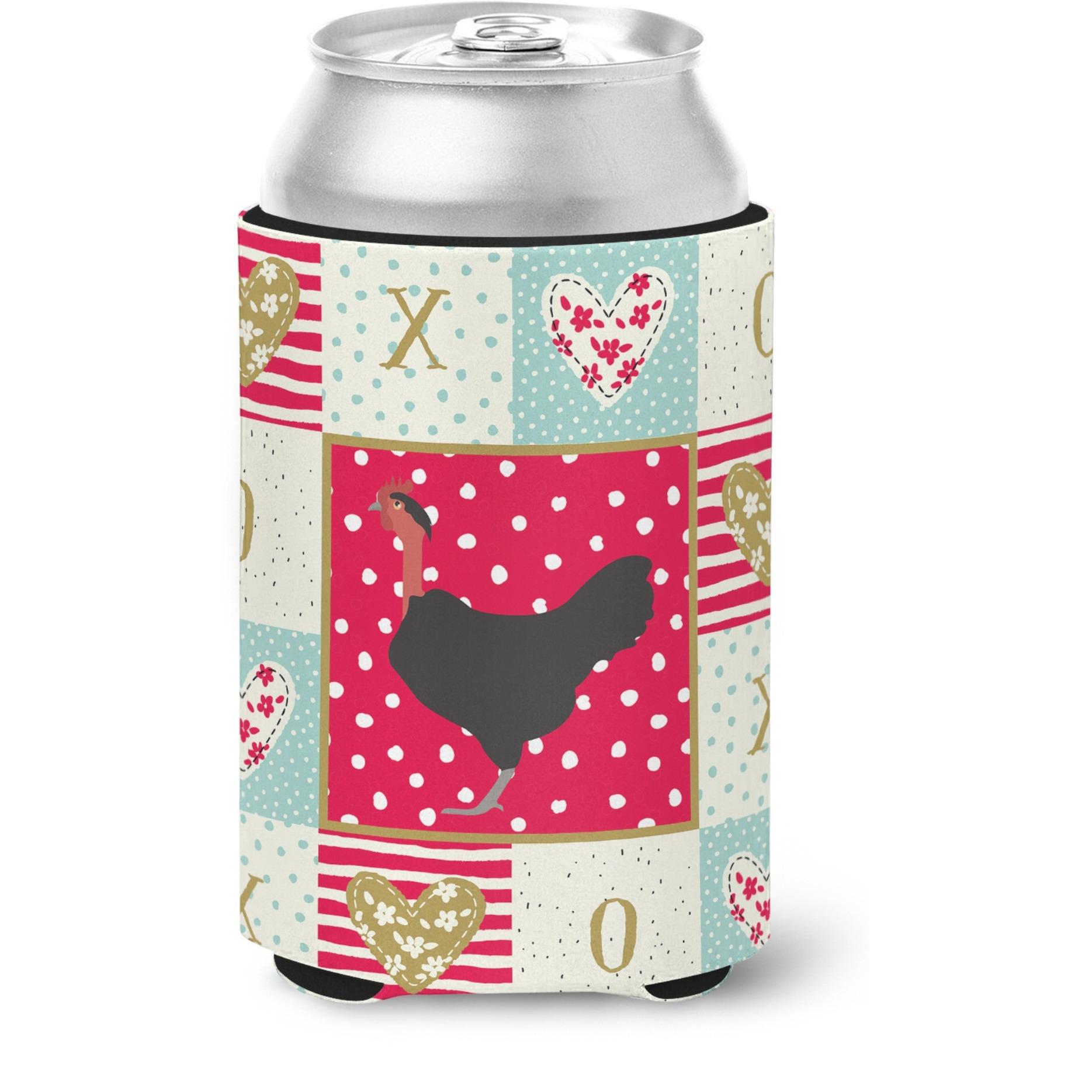 &quotCaroline's Treasures CK5266CC Naked Neck Chicken Love Can or Bottle Hugger cold-beverage-koozies, Multicolor"