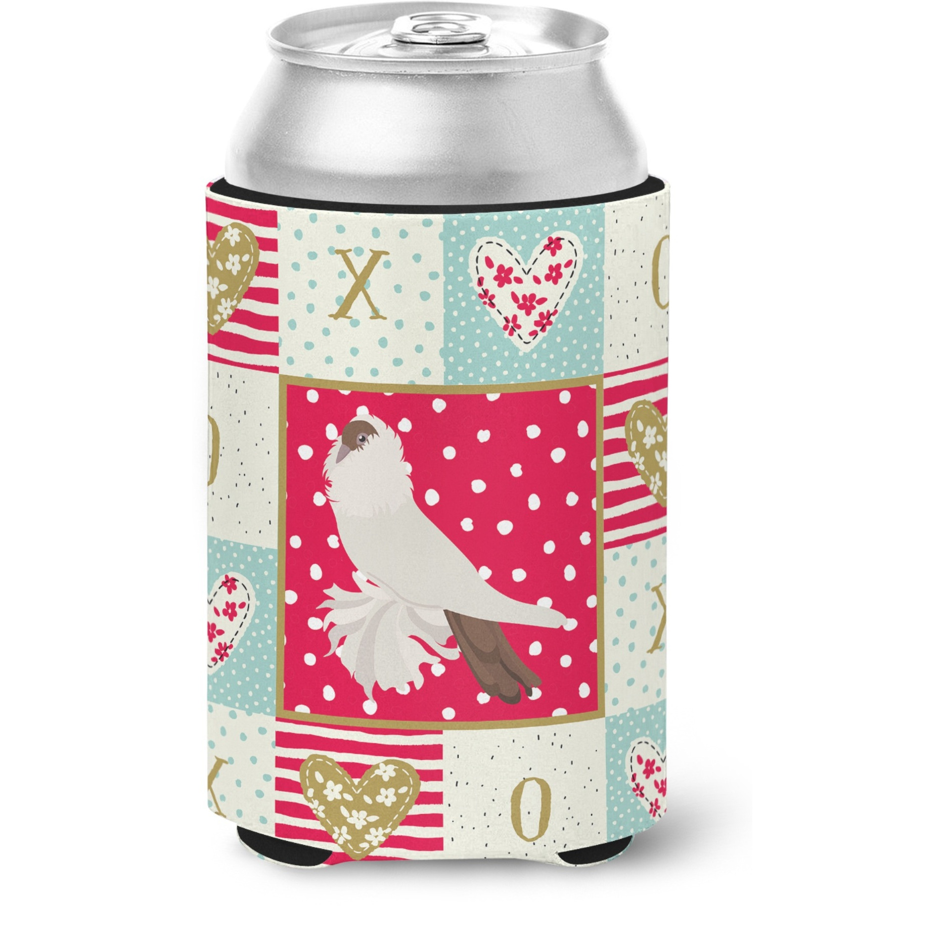 &quotCaroline's Treasures CK5371CC German Helmet Pigeon Love Can or Bottle Hugger cold-beverage-koozies, Multicolor"