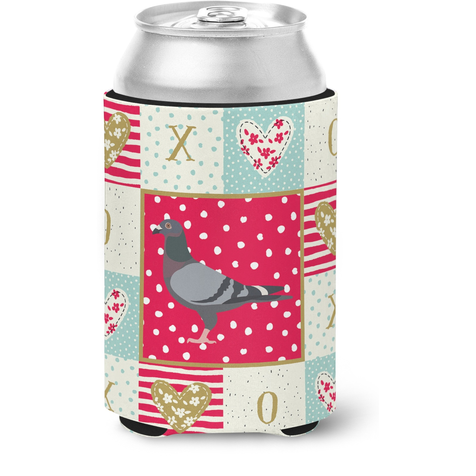 &quotCaroline's Treasures CK5378CC Racing Pigeon Love Can or Bottle Hugger cold-beverage-koozies, Multicolor"