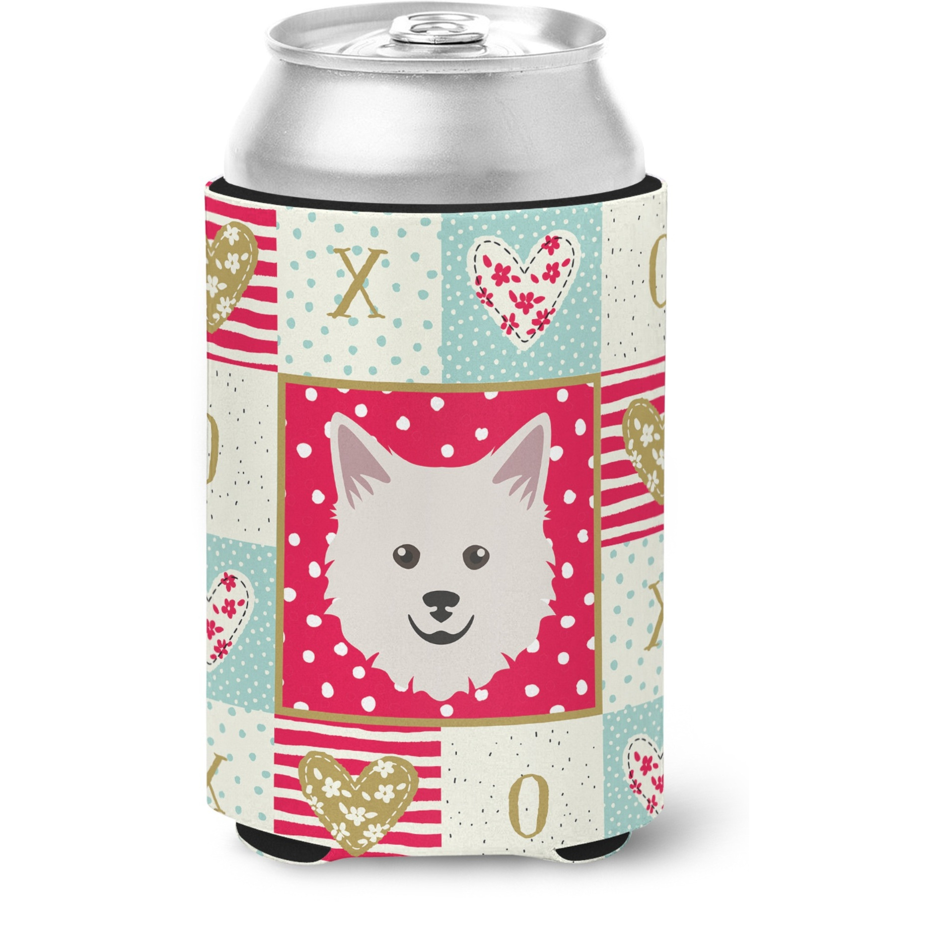 &quotCaroline's Treasures CK5208CC Italian Spitz Love Can or Bottle Hugger cold-beverage-koozies, Multicolor"