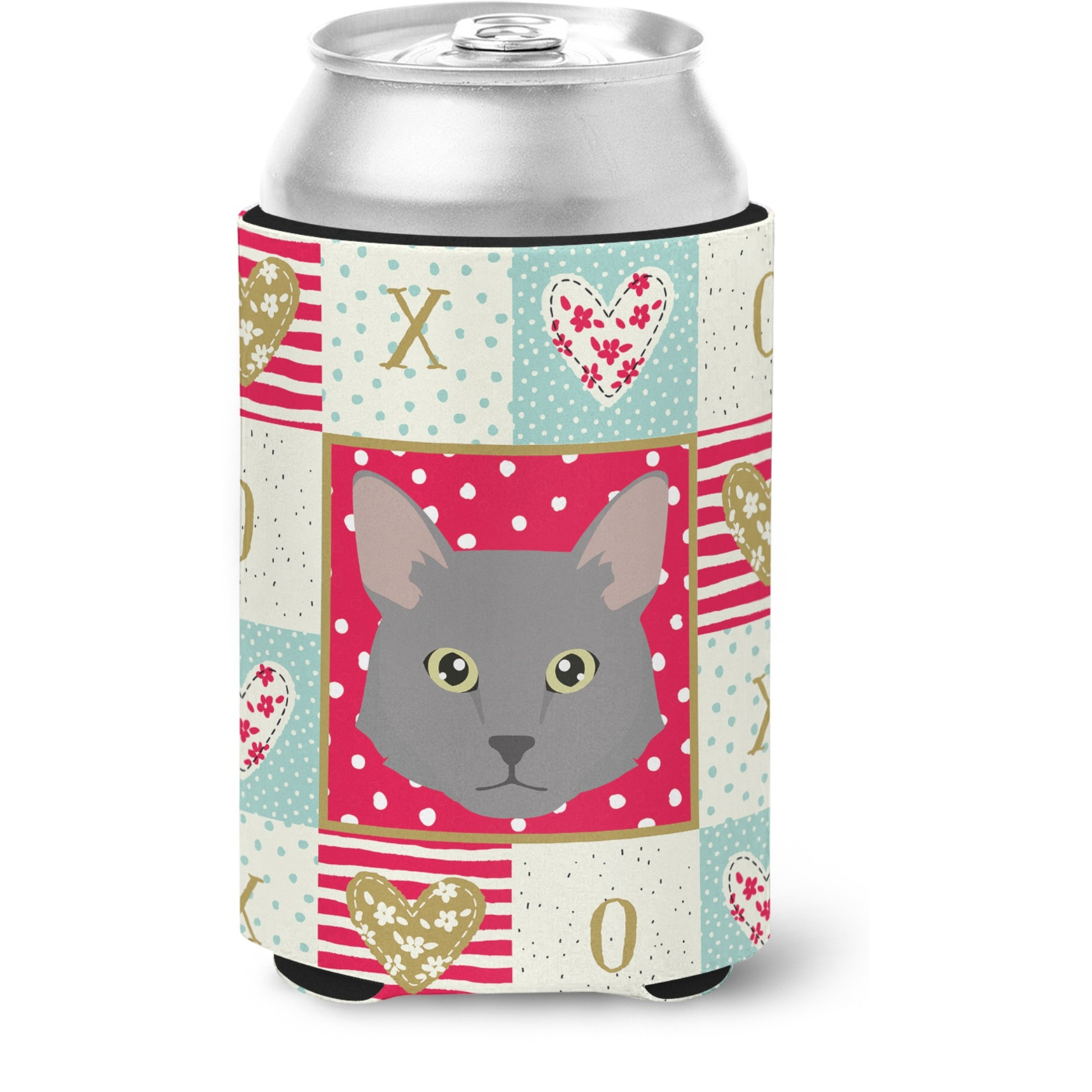 &quotCaroline's Treasures CK5136CC Nebelung Cat Love Can or Bottle Hugger cold-beverage-koozies, Multicolor"