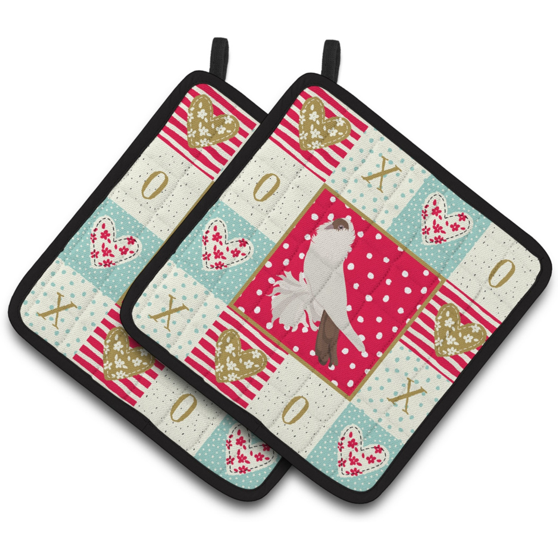 &quotCaroline's Treasures CK5371PTHD German Helmet Pigeon Love Pair of Pot Holders potholders, Multicolor"