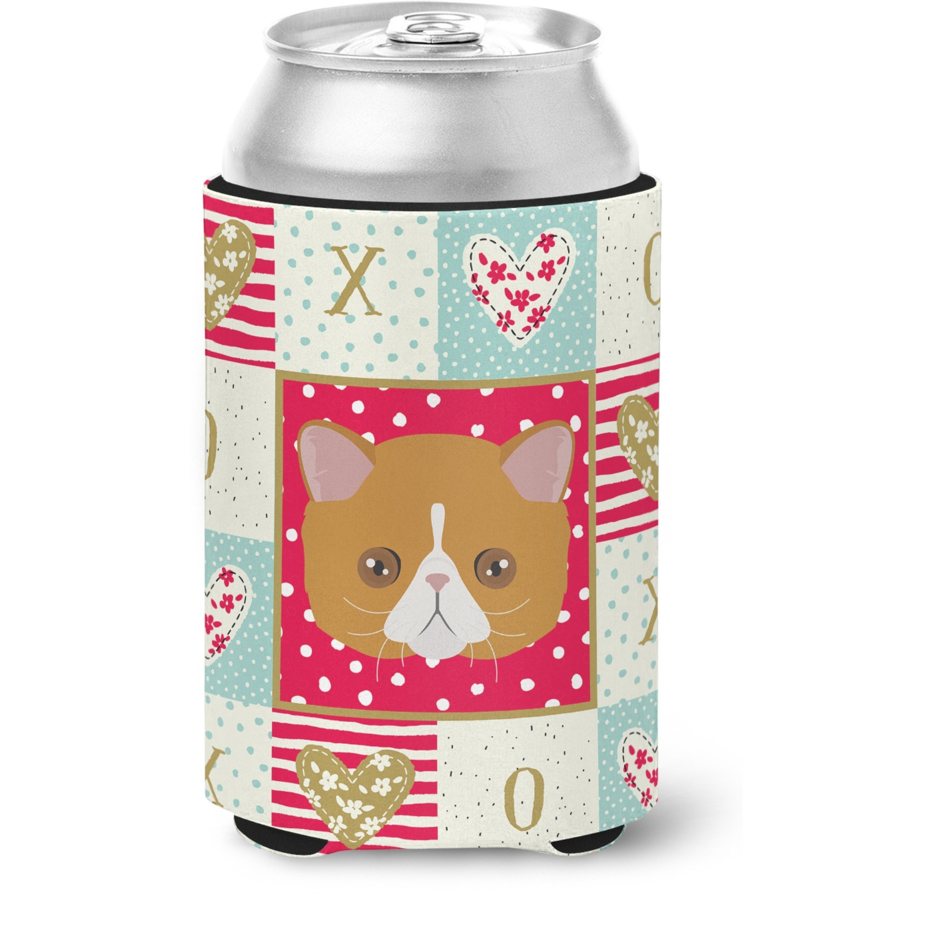 &quotCaroline's Treasures CK5117CC Exotic Shorthair Cat Love Can or Bottle Hugger cold-beverage-koozies, Multicolor"