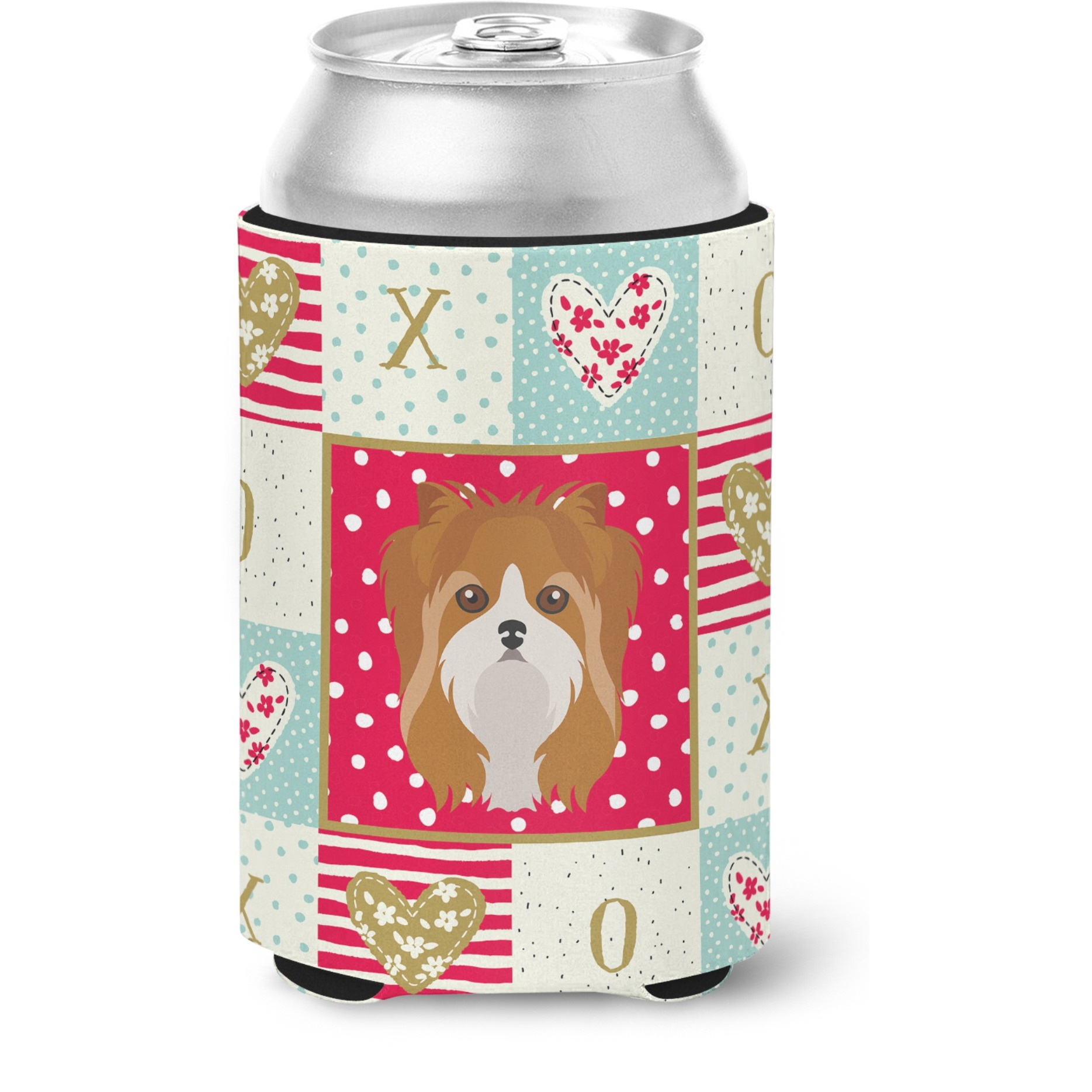 &quotCaroline's Treasures CK5243CC Yorkshire Terrier Love Can or Bottle Hugger cold-beverage-koozies, Multicolor"