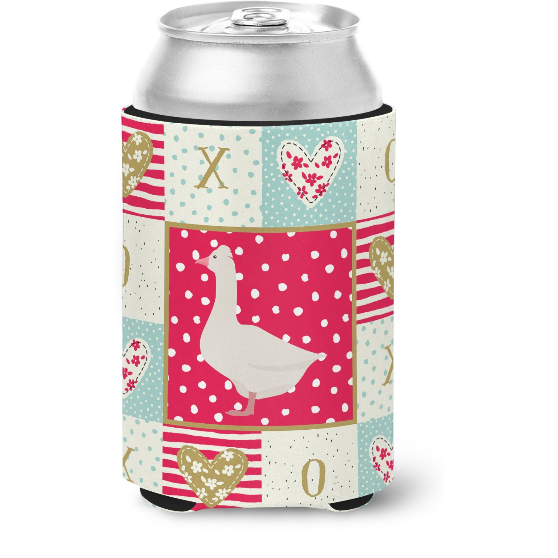 &quotCaroline's Treasures CK5325CC Roman Goose Love Can or Bottle Hugger cold-beverage-koozies, Multicolor"