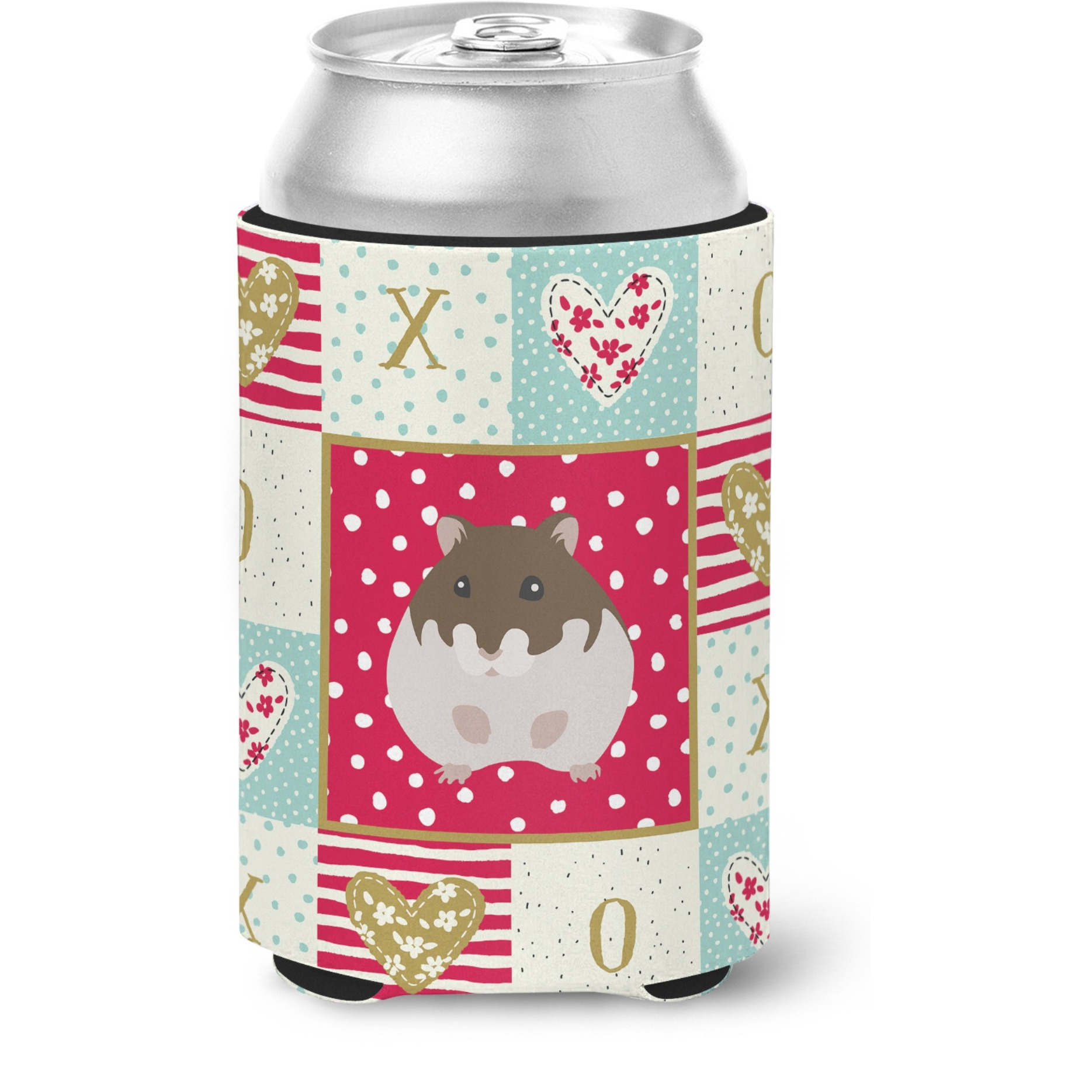 &quotCaroline's Treasures CK5440CC Dzungarian Hamster Love Can or Bottle Hugger cold-beverage-koozies, Multicolor"