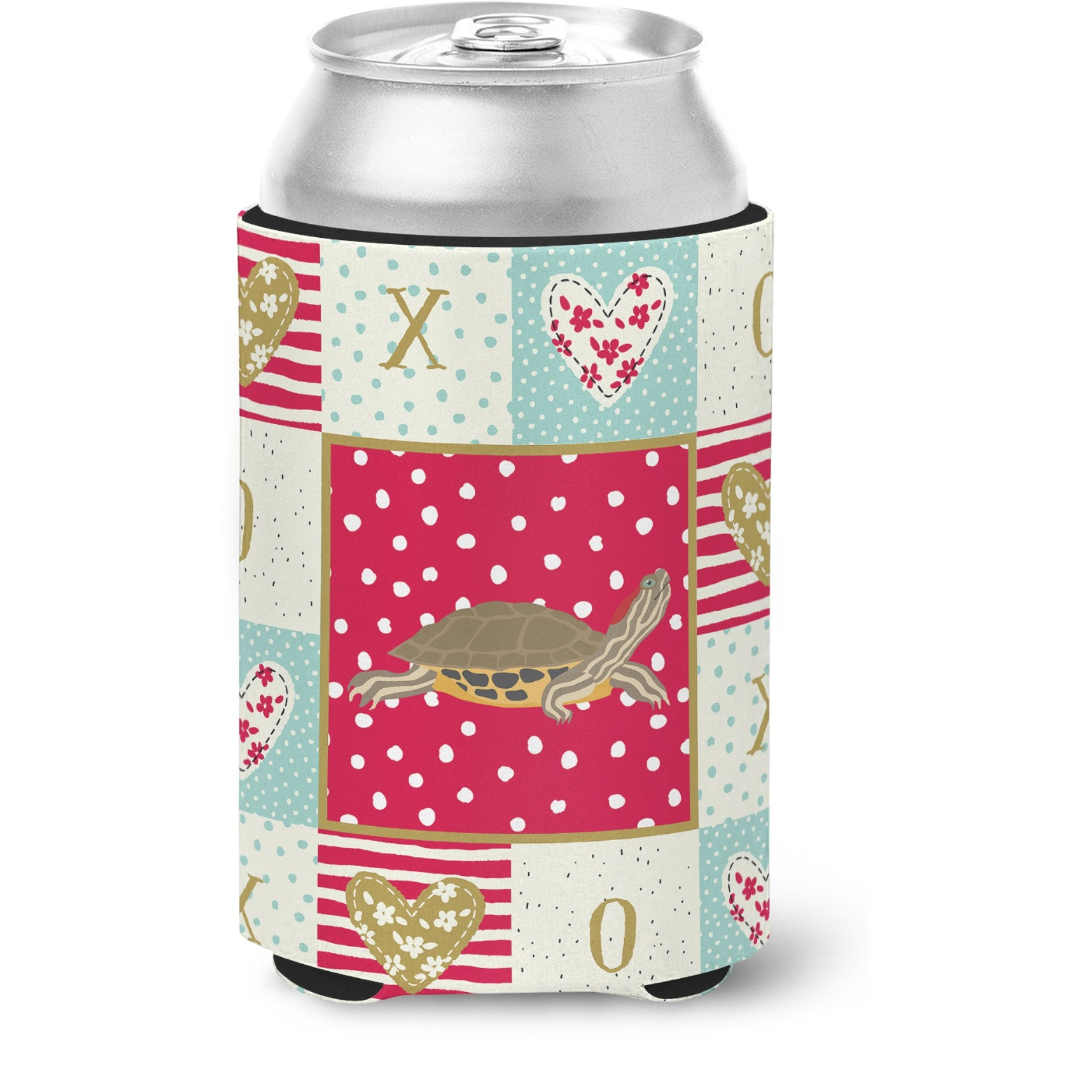 &quotCaroline's Treasures CK5538CC Pond Slider Turtle Can or Bottle Hugger cold-beverage-koozies, Multicolor"