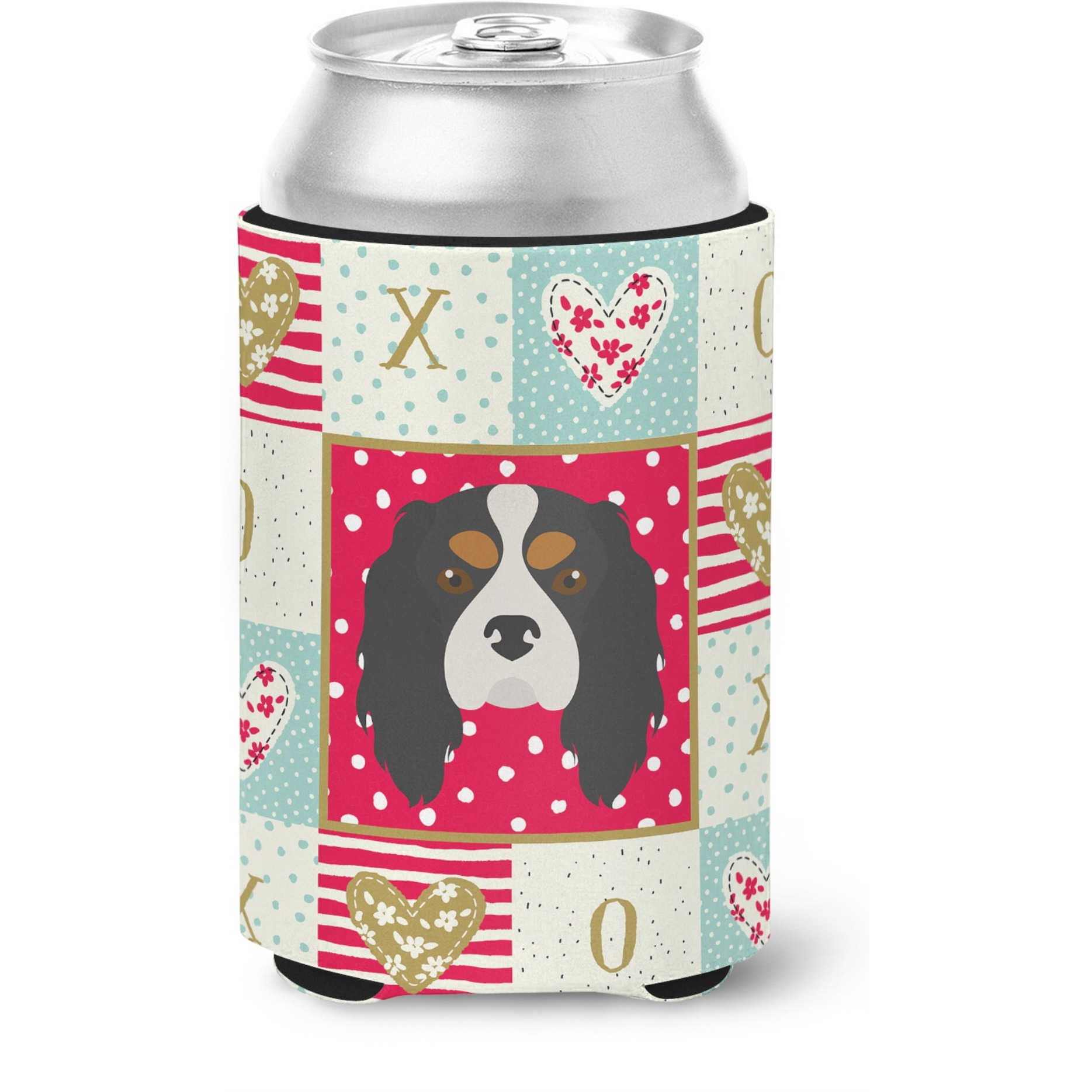 &quotCaroline's Treasures CK5189CC Cavalier King Charles Spaniel Love Can or Bottle Hugger cold-beverage-koozies, Multicolor"