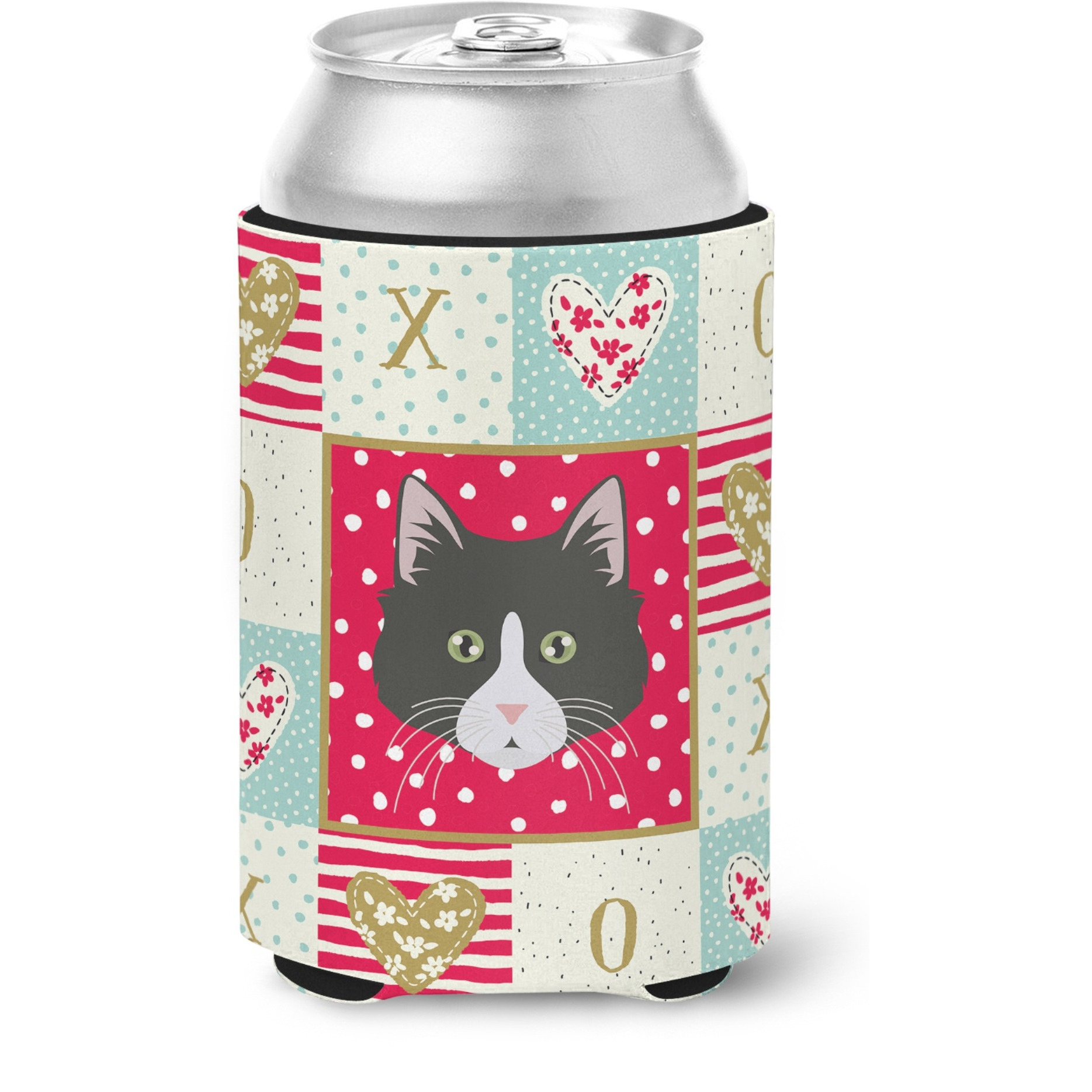 &quotCaroline's Treasures CK5164CC Siberian Forest Cat Love Can or Bottle Hugger cold-beverage-koozies, Multicolor"