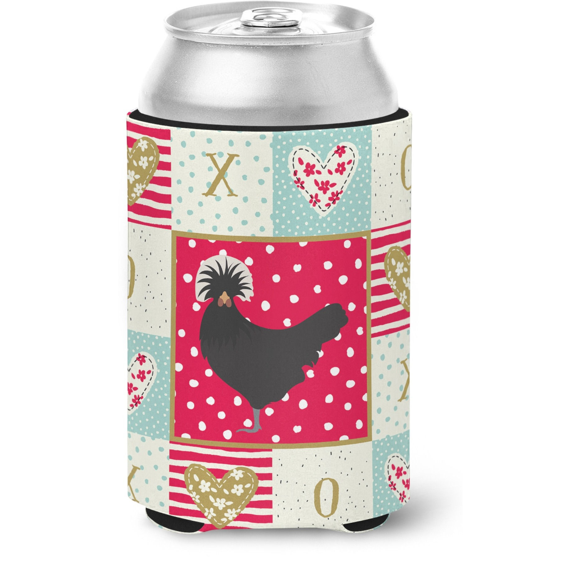 &quotCaroline's Treasures CK5261CC Polish Poland Chicken Love Can or Bottle Hugger cold-beverage-koozies, Multicolor"